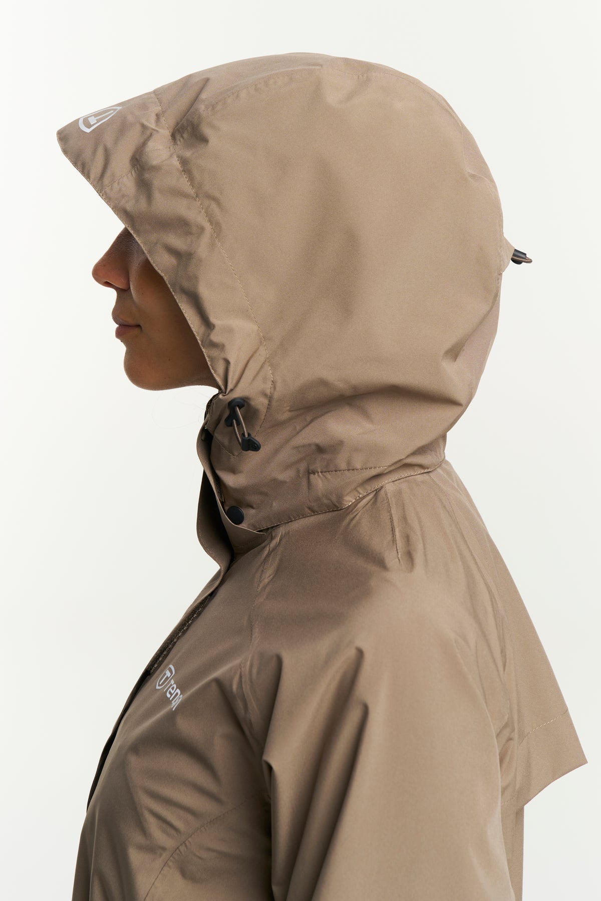 Tenson Biscaya Storm Rain Jacket Women Braun, Produktansicht