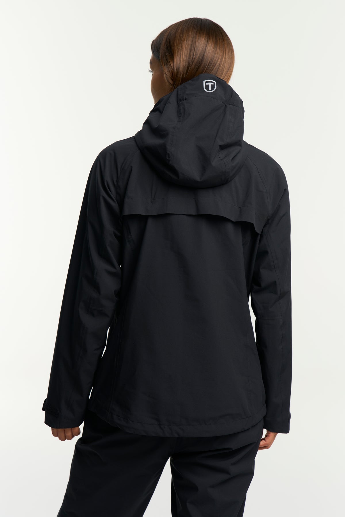 Tenson Biscaya Storm Rain Jacket Women Schwarz, Produktansicht