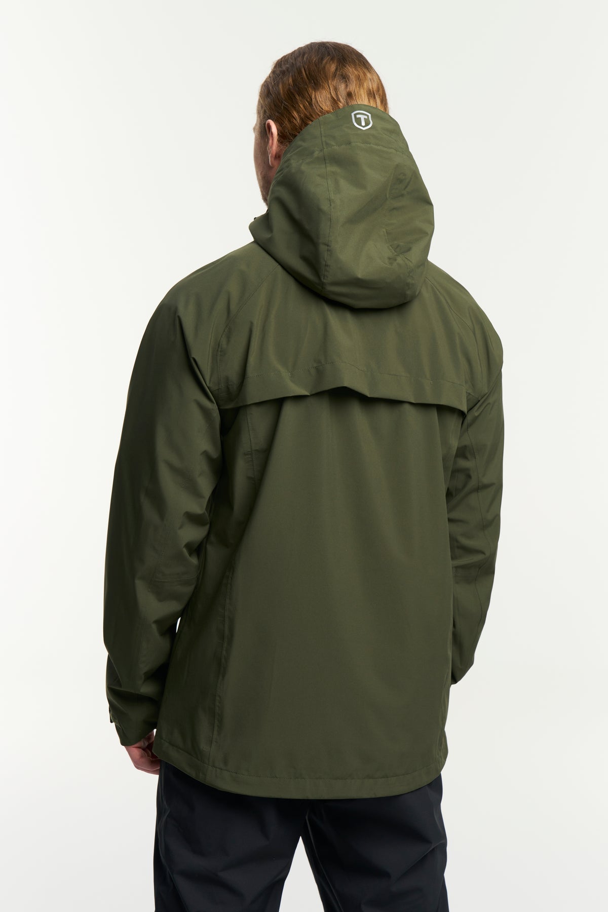 Tenson Biscaya Storm Rain Jacket Men Dunkelolivgrün, Produktansicht