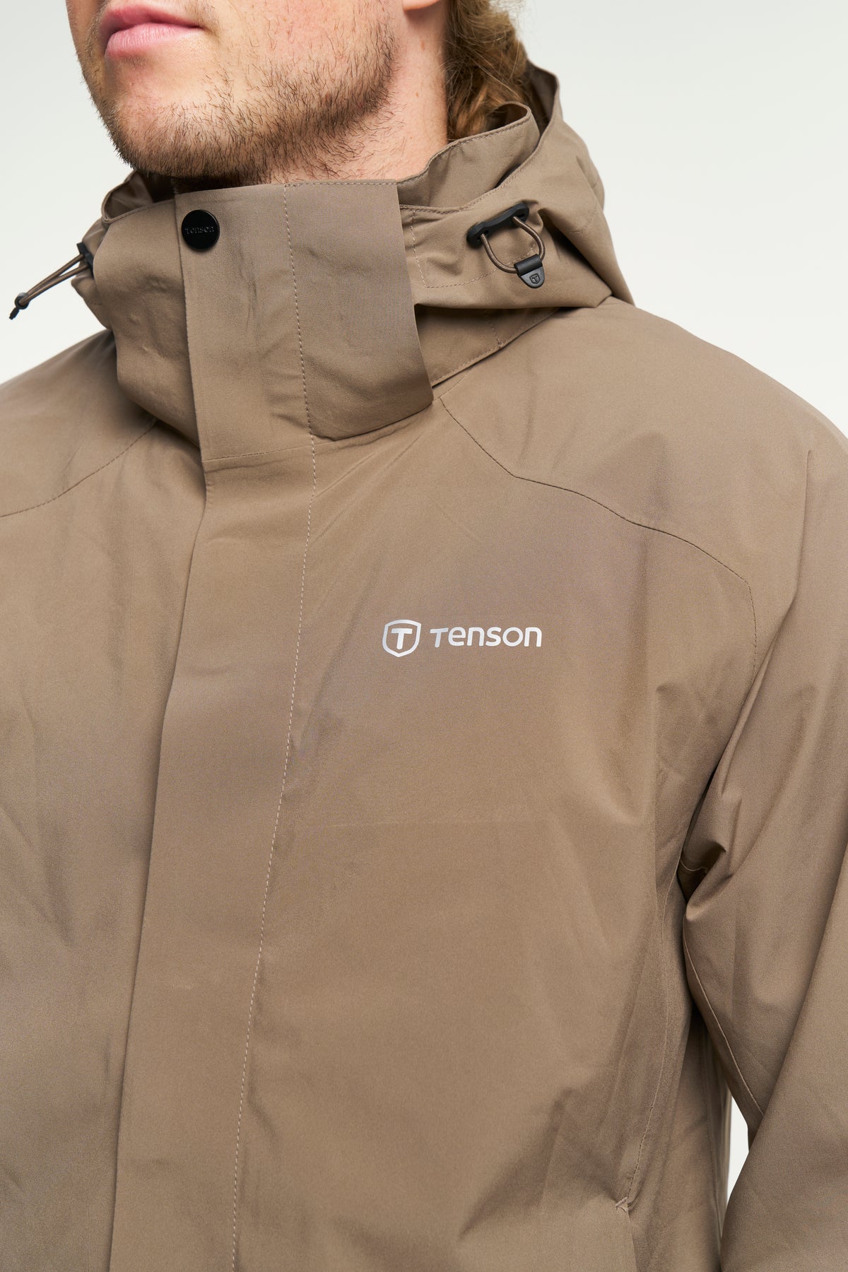 Tenson Biscaya Storm Rain Jacket Men Braun, Produktansicht