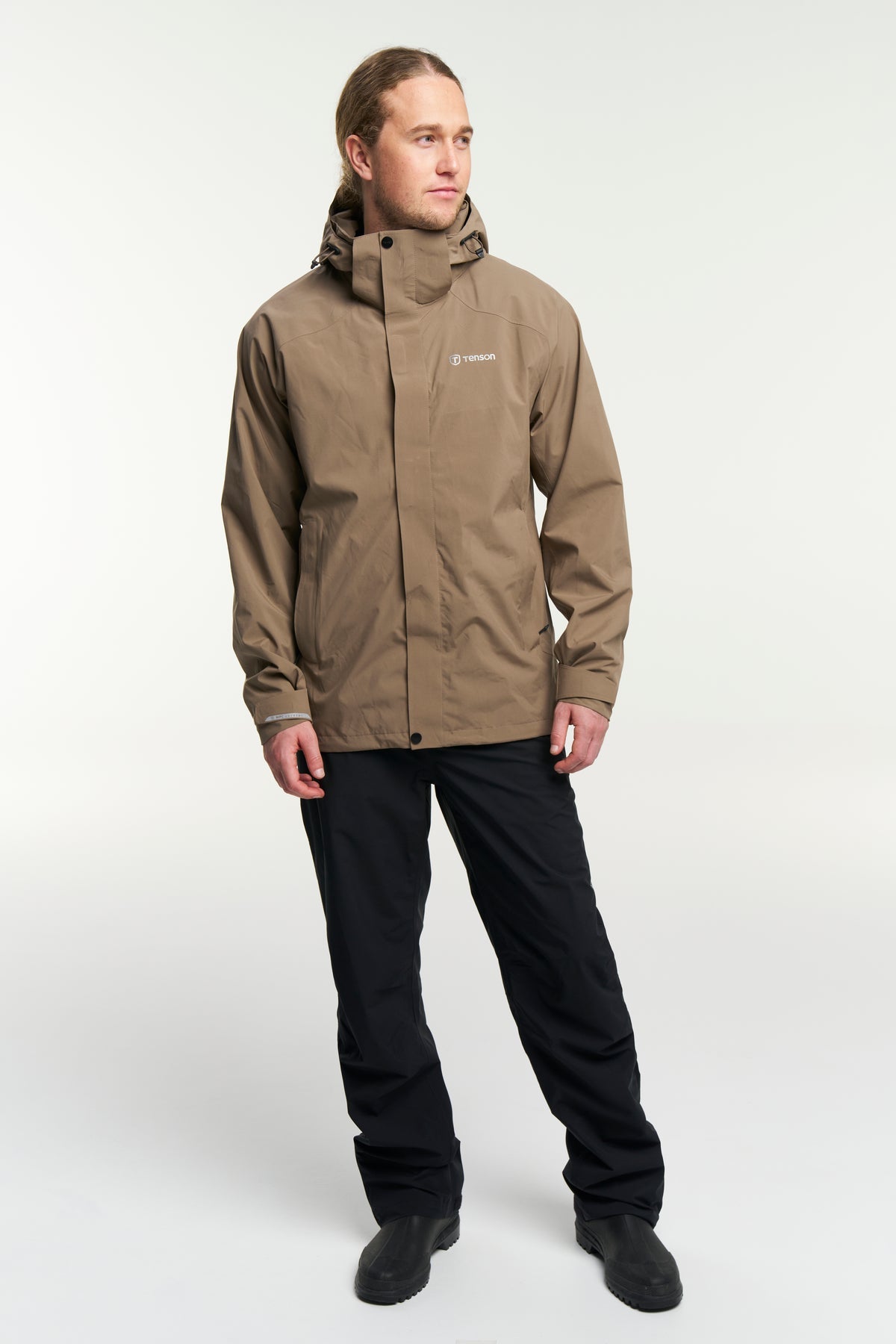 Tenson Biscaya Storm Rain Jacket Men Braun, Produktansicht