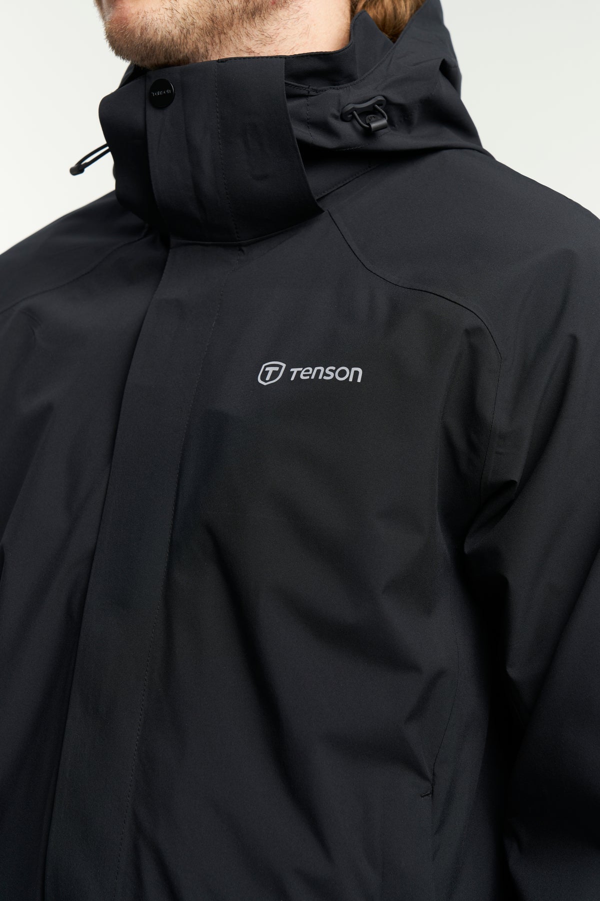 Tenson Biscaya Storm Rain Jacket Men Schwarz, Produktansicht