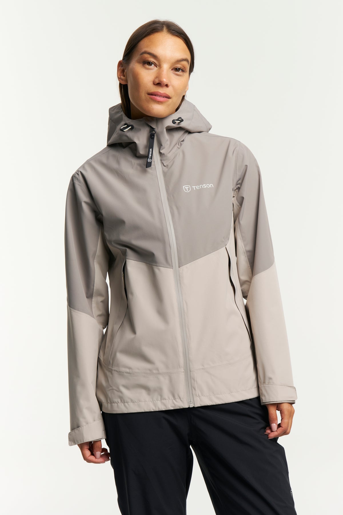 Tenson Winga Yoke Jacket Women Taupe, Vorderansicht