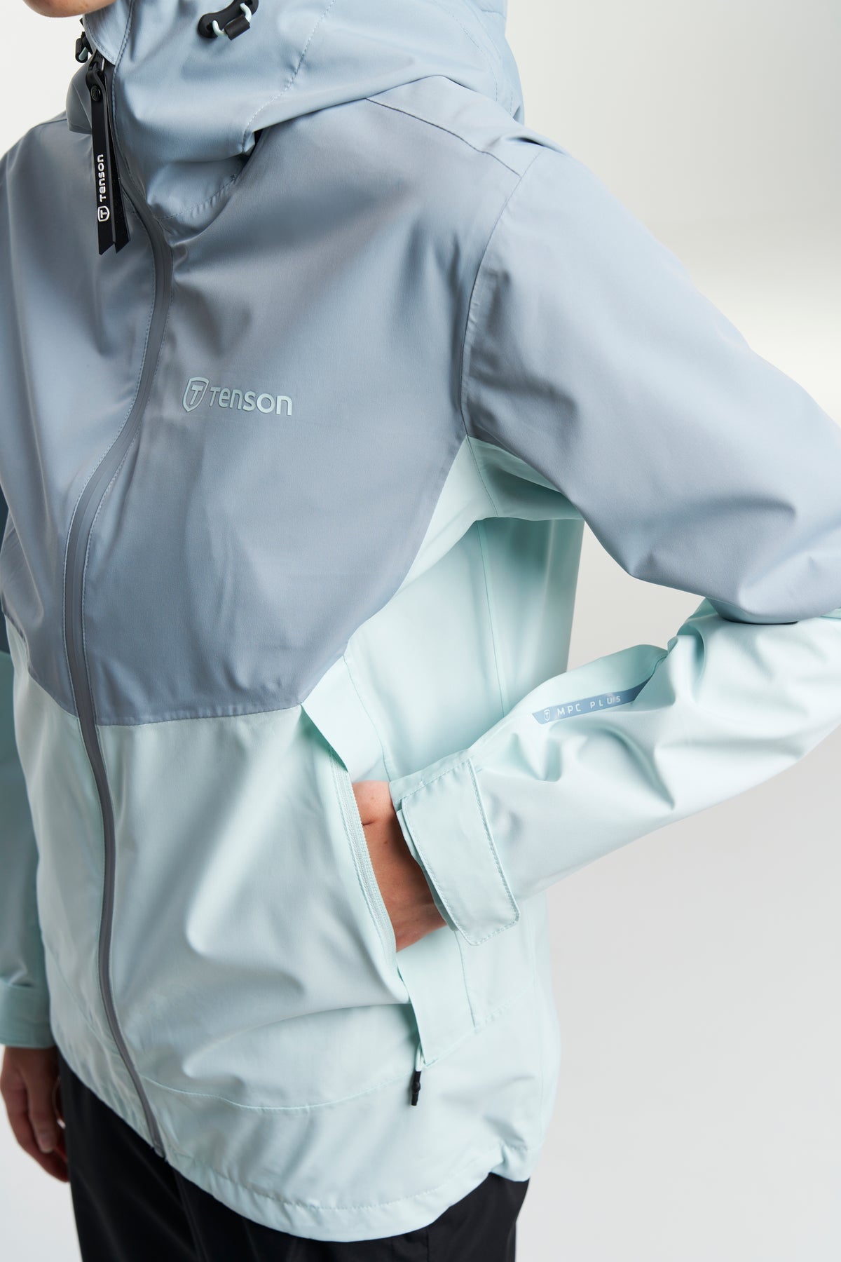 Tenson Winga Yoke Jacket Women Blau-Grau, Produktansicht