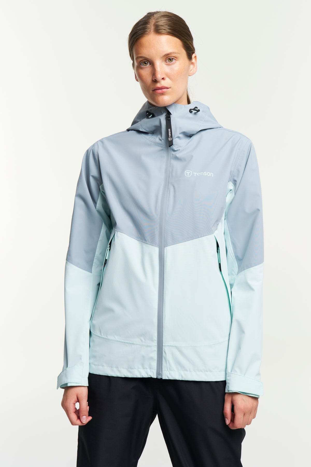 Tenson Winga Yoke Jacket Women Blau-Grau, Vorderansicht
