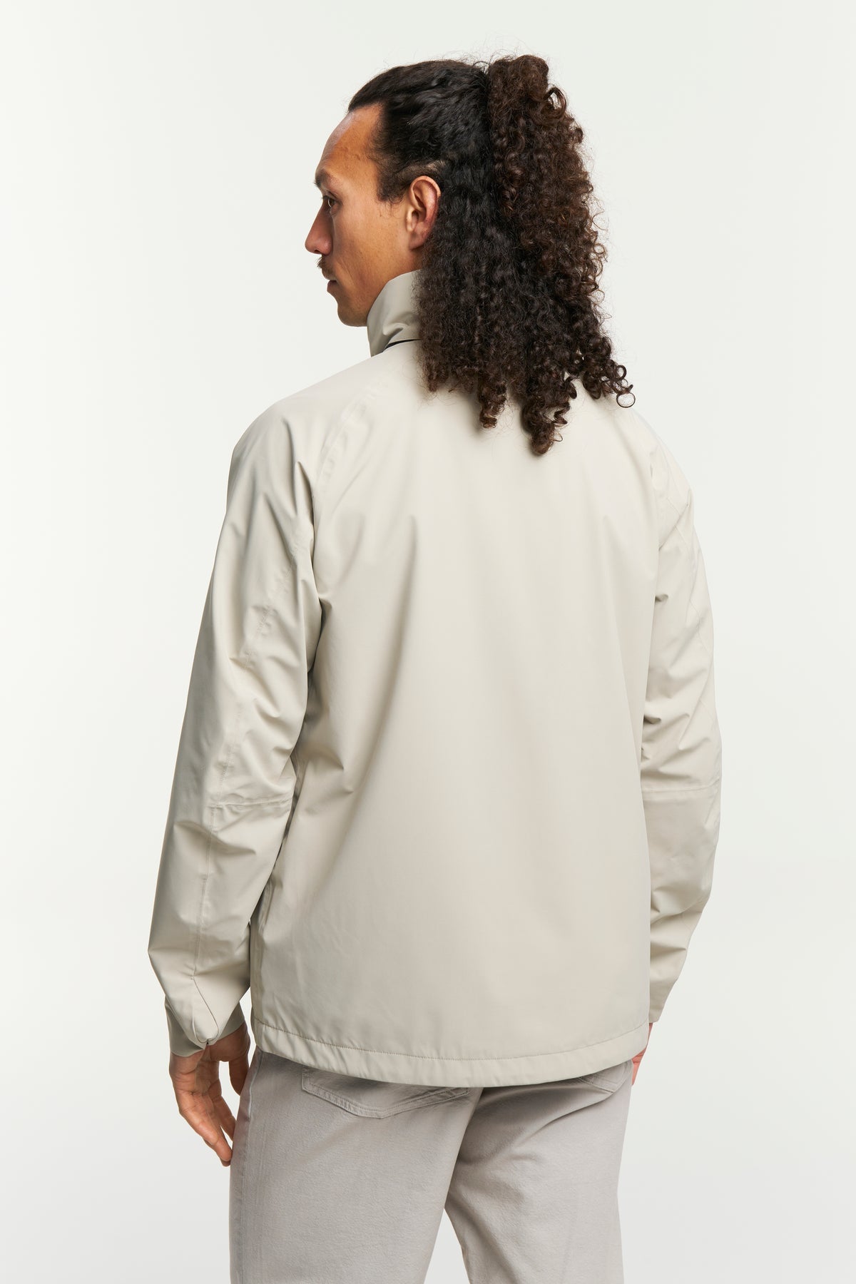 Tenson Manning Jacket Men Beige, Rückansicht