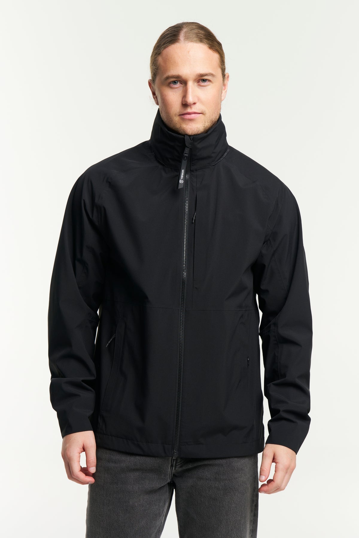 Tenson Manning Jacket Men Schwarz, Vorderansicht