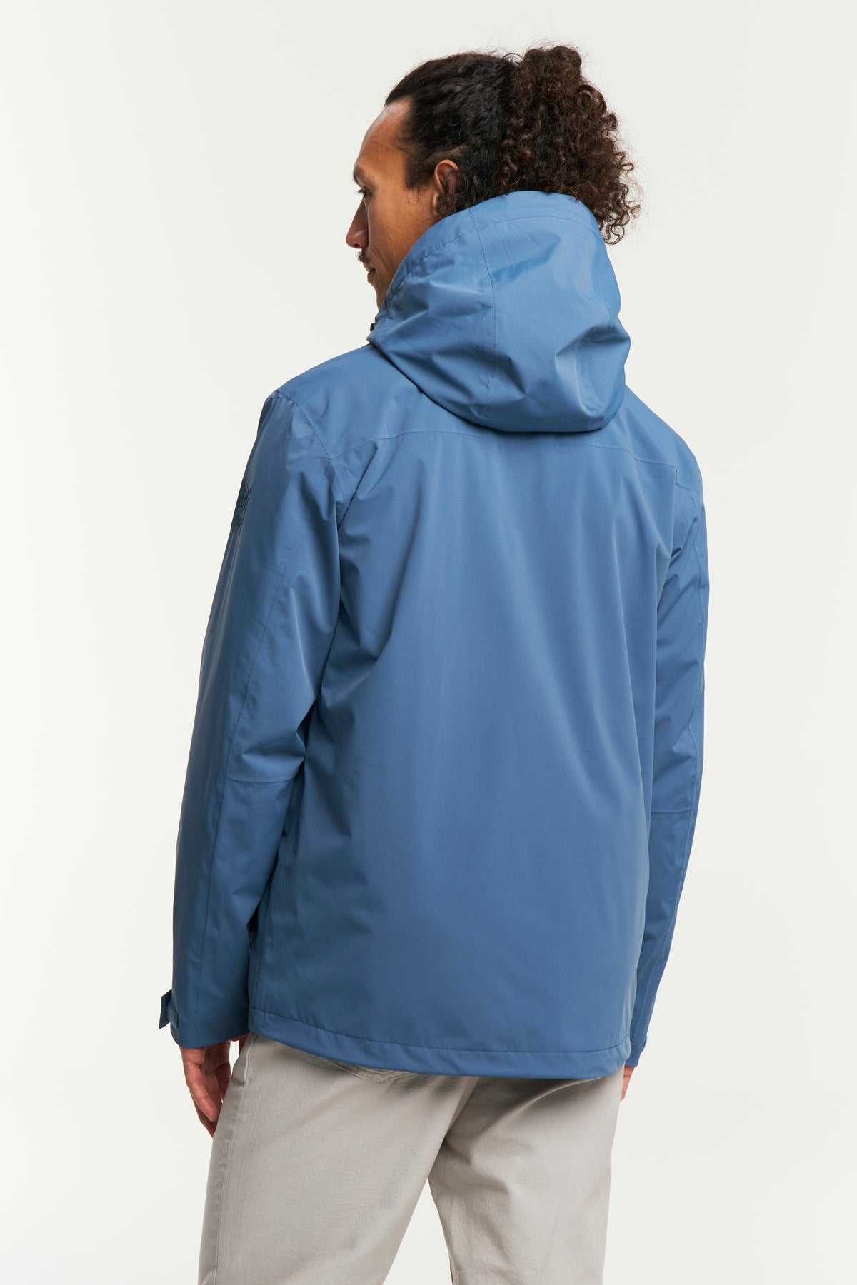 Tenson Dustin Jacket Men Blau-Grau, Rückansicht