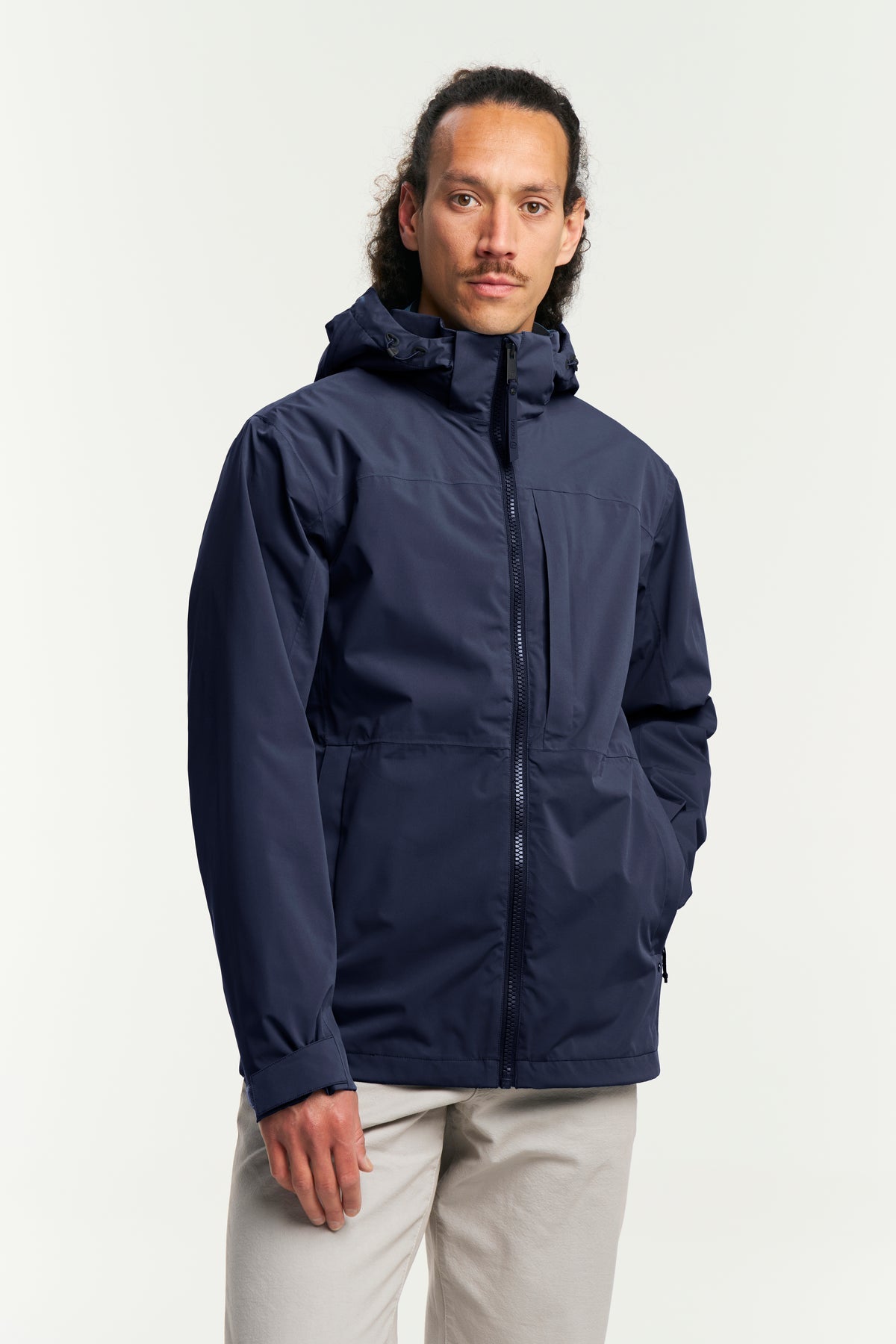 Tenson Dustin Jacket Men Dunkelmarineblau, Vorderansicht