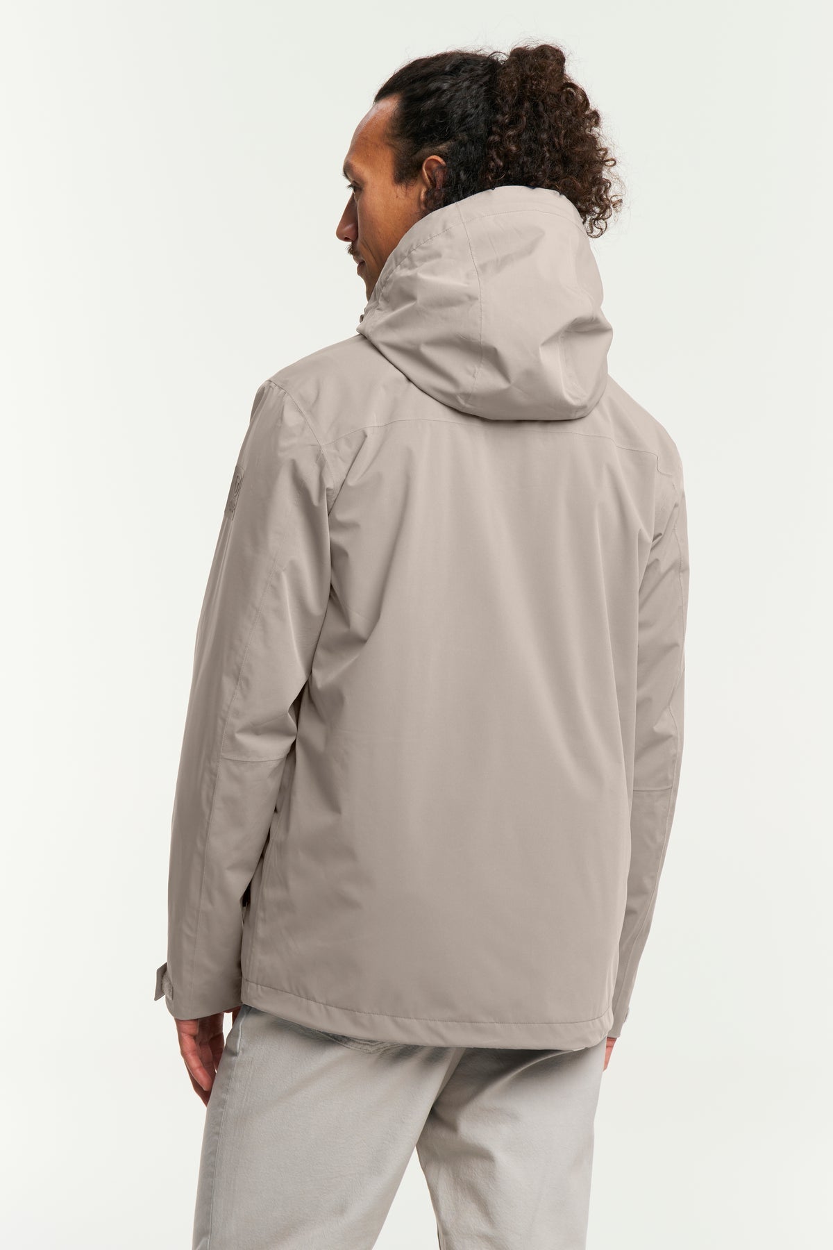 Tenson Dustin Jacket Men Taupe, Rückansicht