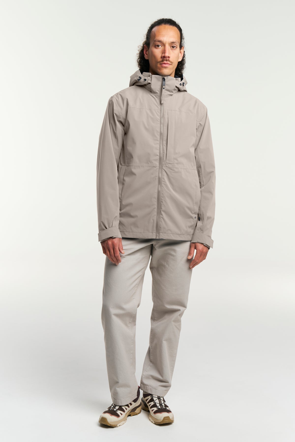 Tenson Dustin Jacket Men Taupe, Produktansicht