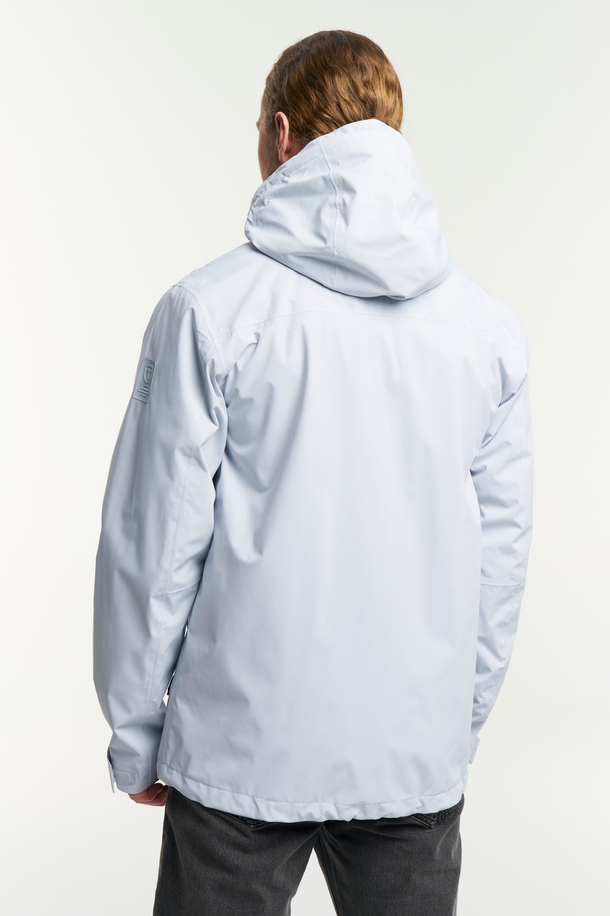 Tenson Dustin Jacket Men Hellgrau, Rückansicht