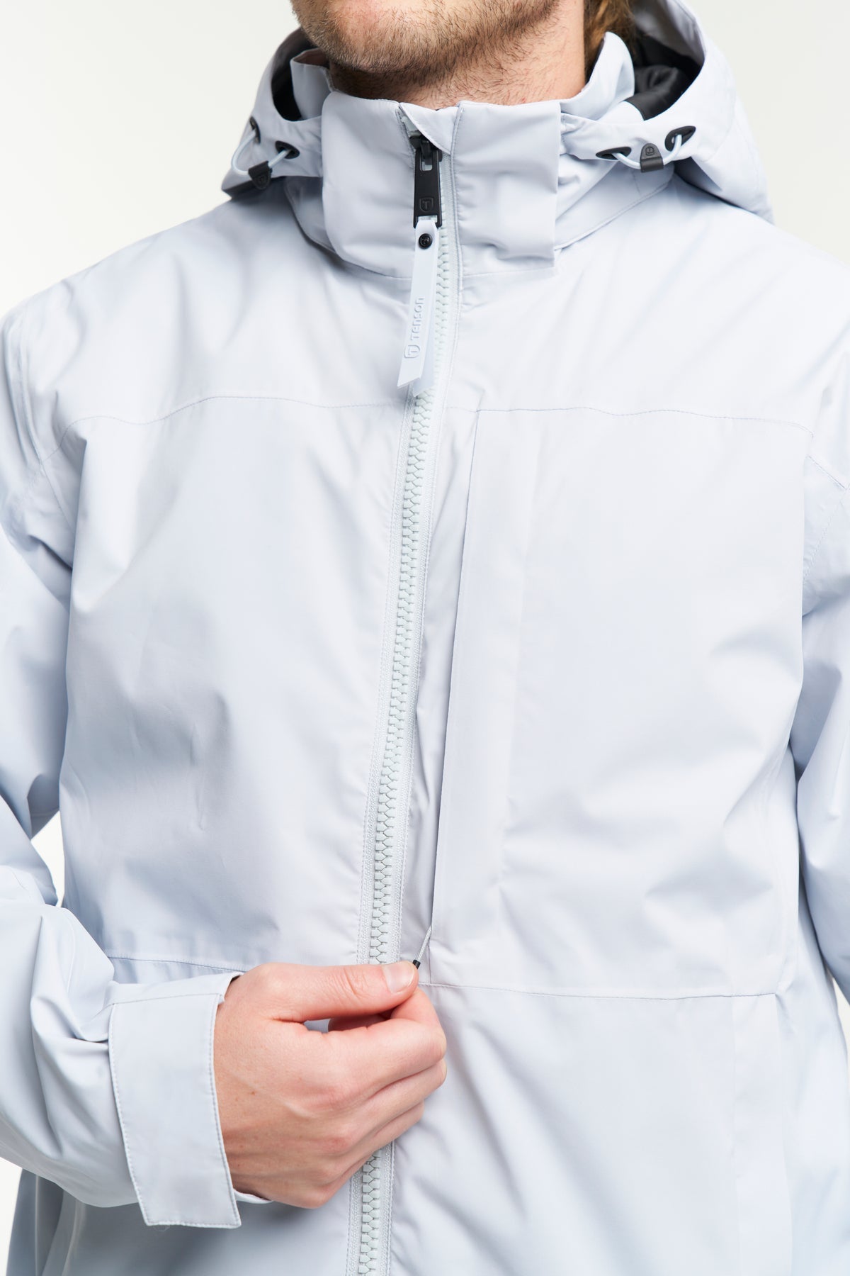 Tenson Dustin Jacket Men Hellgrau, Produktansicht