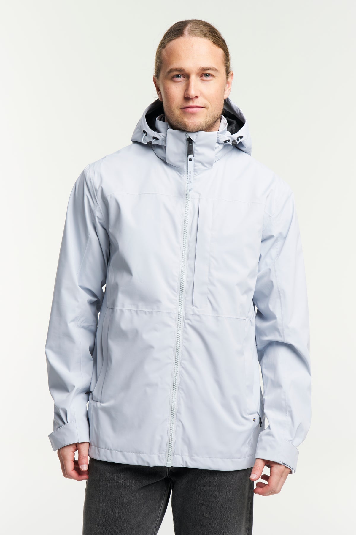 Tenson Dustin Jacket Men Hellgrau, Vorderansicht