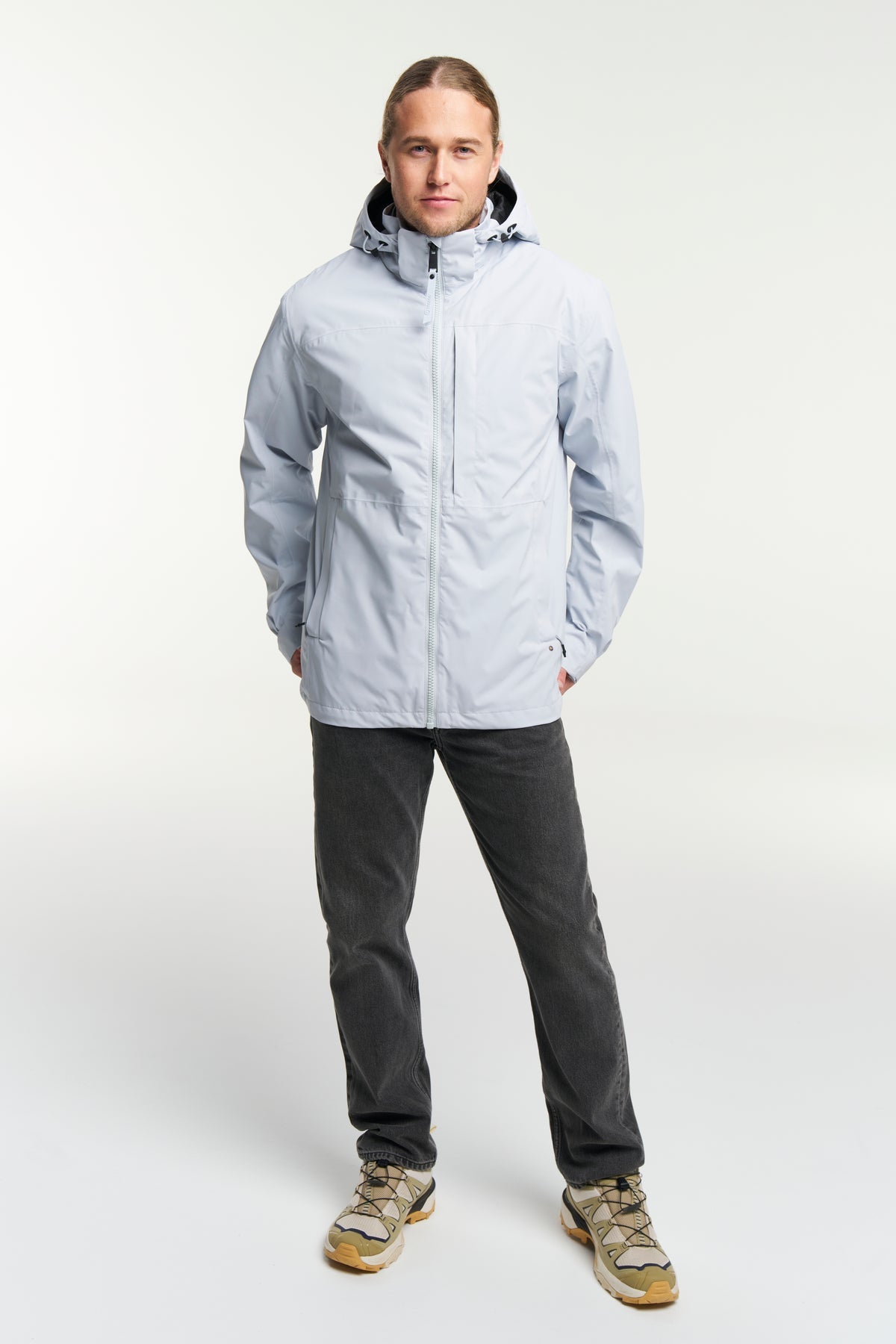 Tenson Dustin Jacket Men Hellgrau, Produktansicht