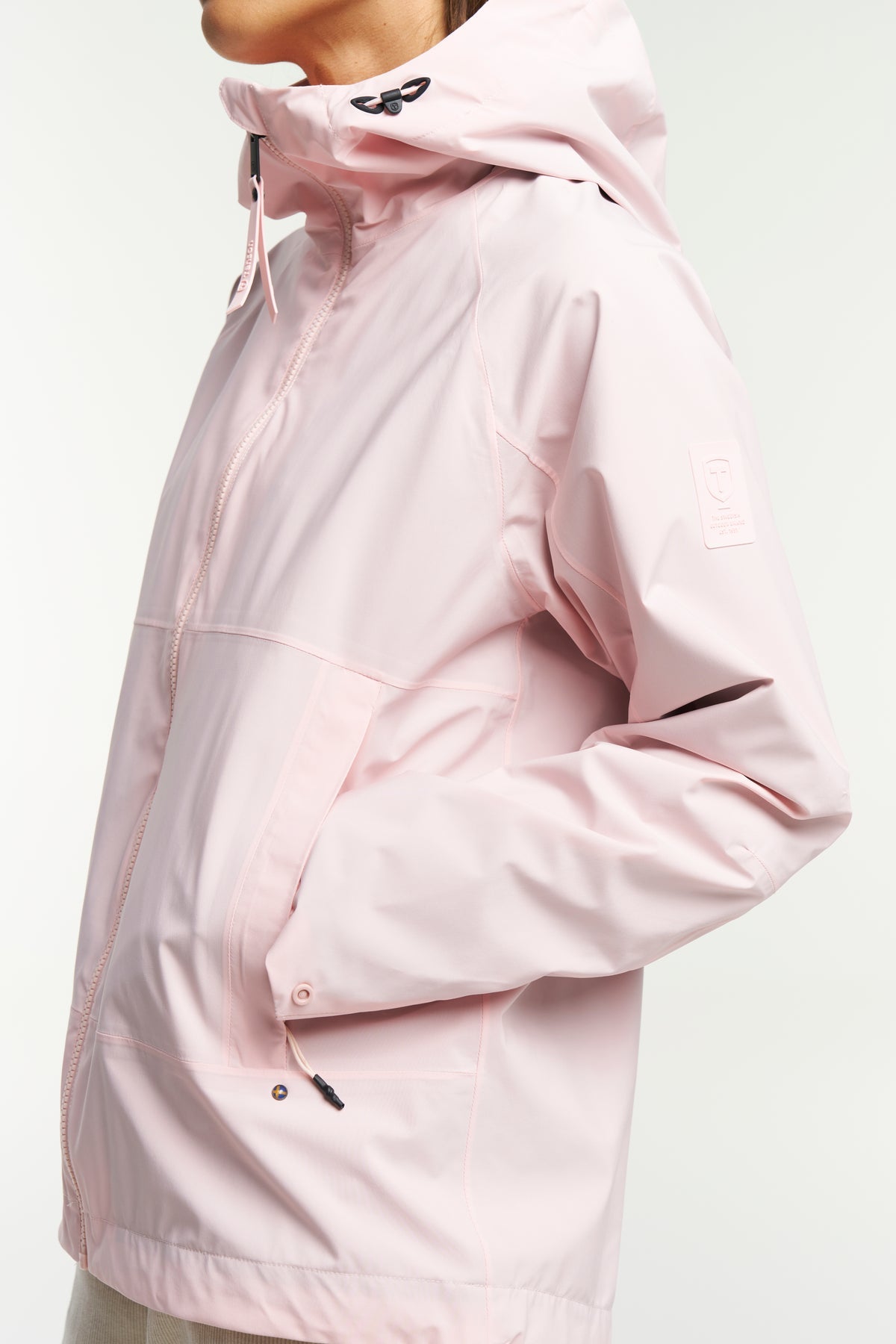 Tenson Monroe Mid Jacket Women Hellrosa, Detailansicht