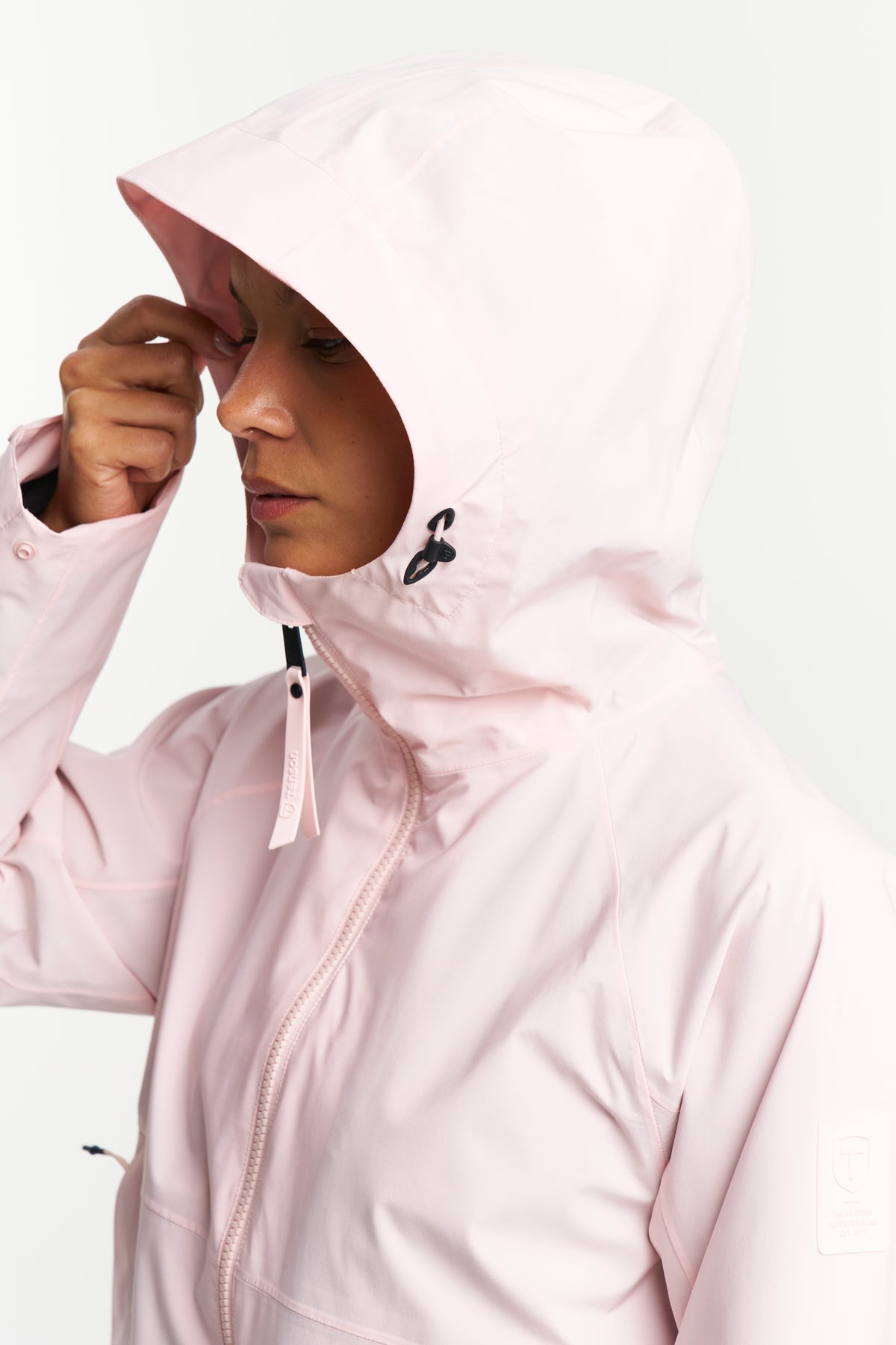 Tenson Monroe Mid Jacket Women Hellrosa, Detailansicht