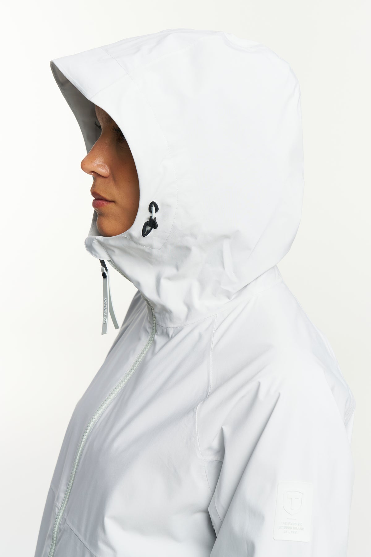 Tenson Monroe Mid Jacket Women Graugrün, Detailansicht