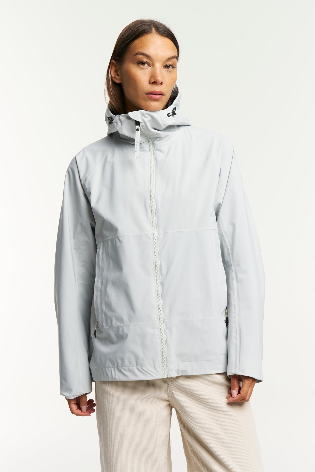 Tenson Monroe Mid Jacket Women Graugrün, Vorderansicht
