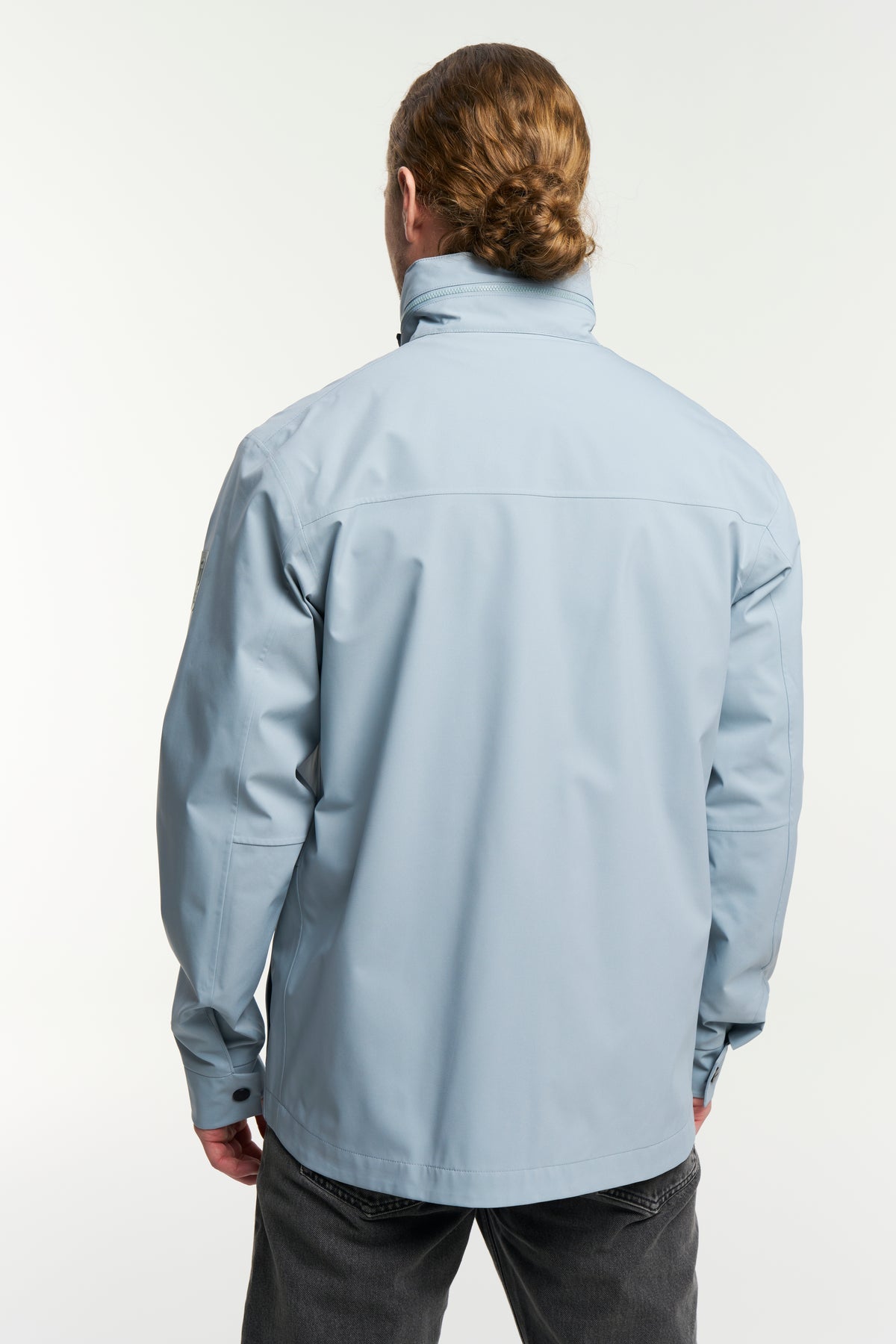 Tenson Reporter Jacket Men Blau-Grau, Rückansicht