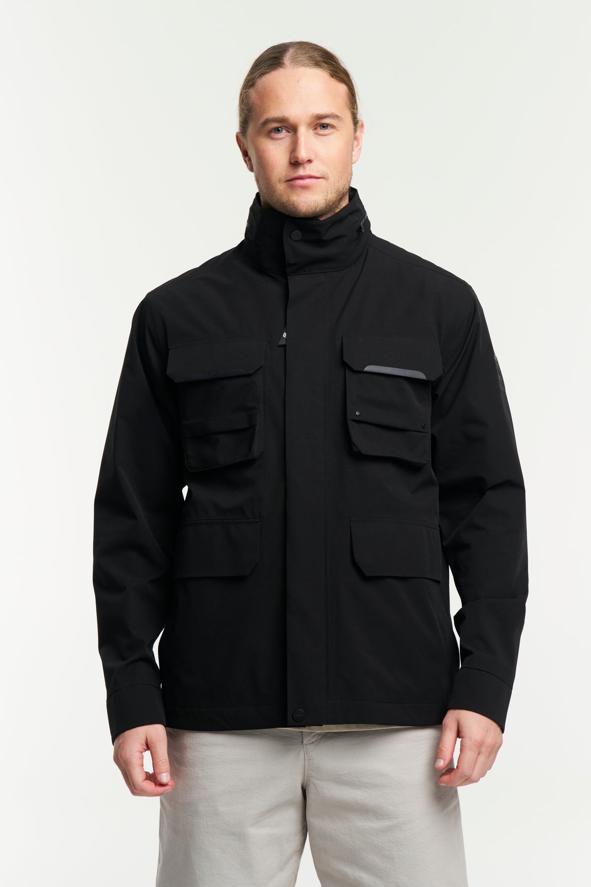 Tenson Reporter Jacket Men Schwarz, Vorderansicht
