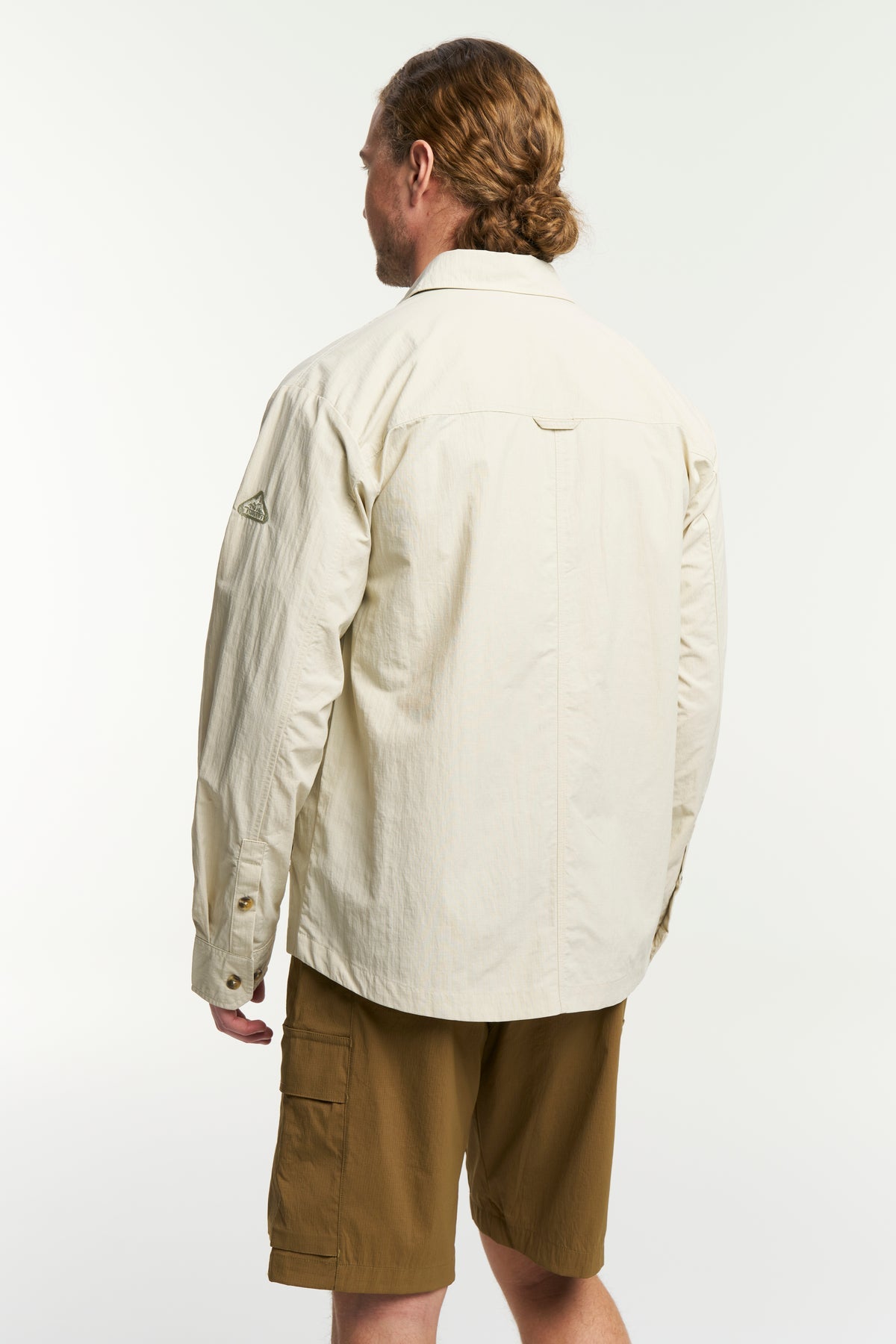 Tenson Camper Overshirt Men Hellbeige, Rückansicht