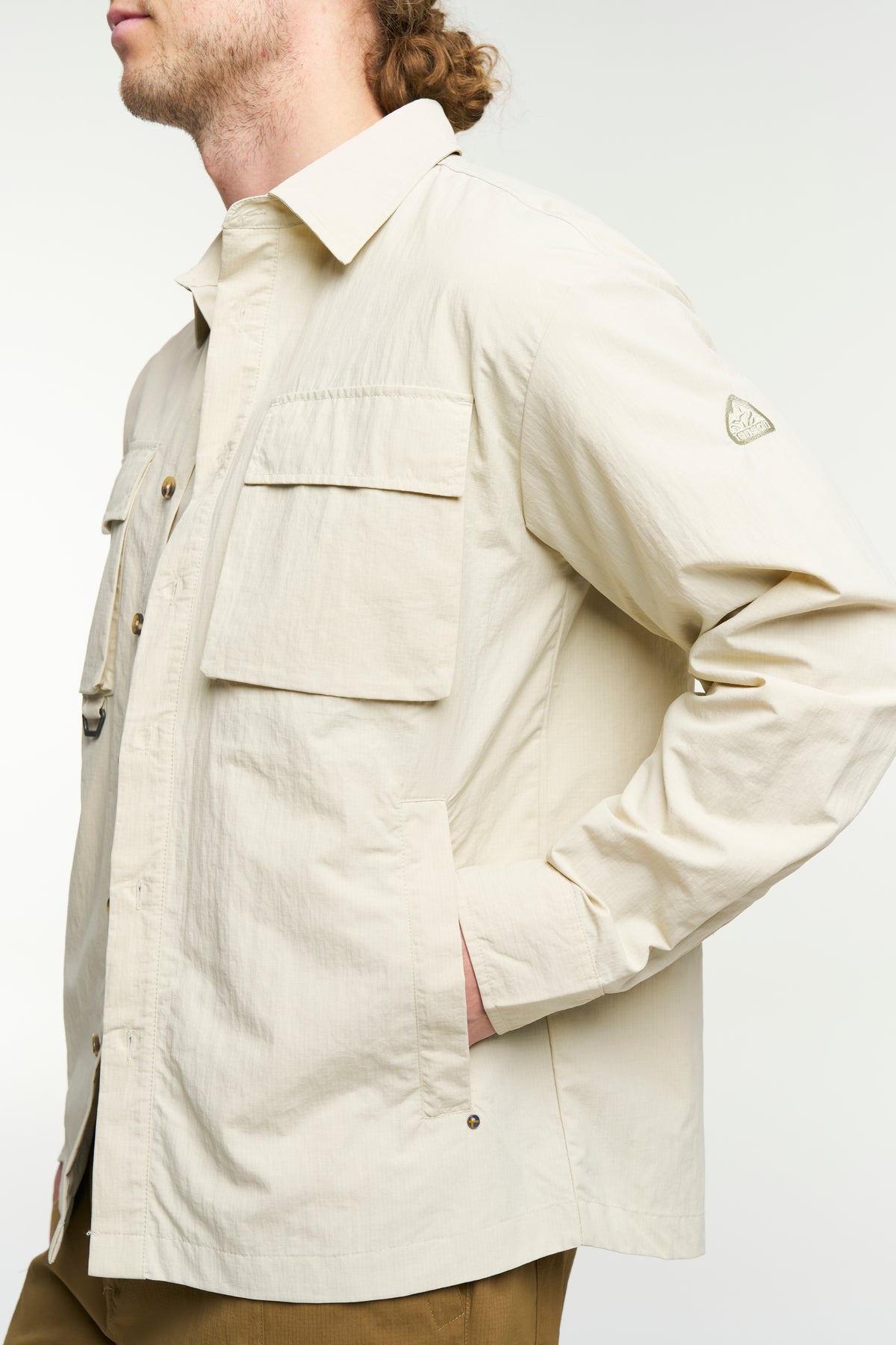 Tenson Camper Overshirt Men Hellbeige, Produktansicht