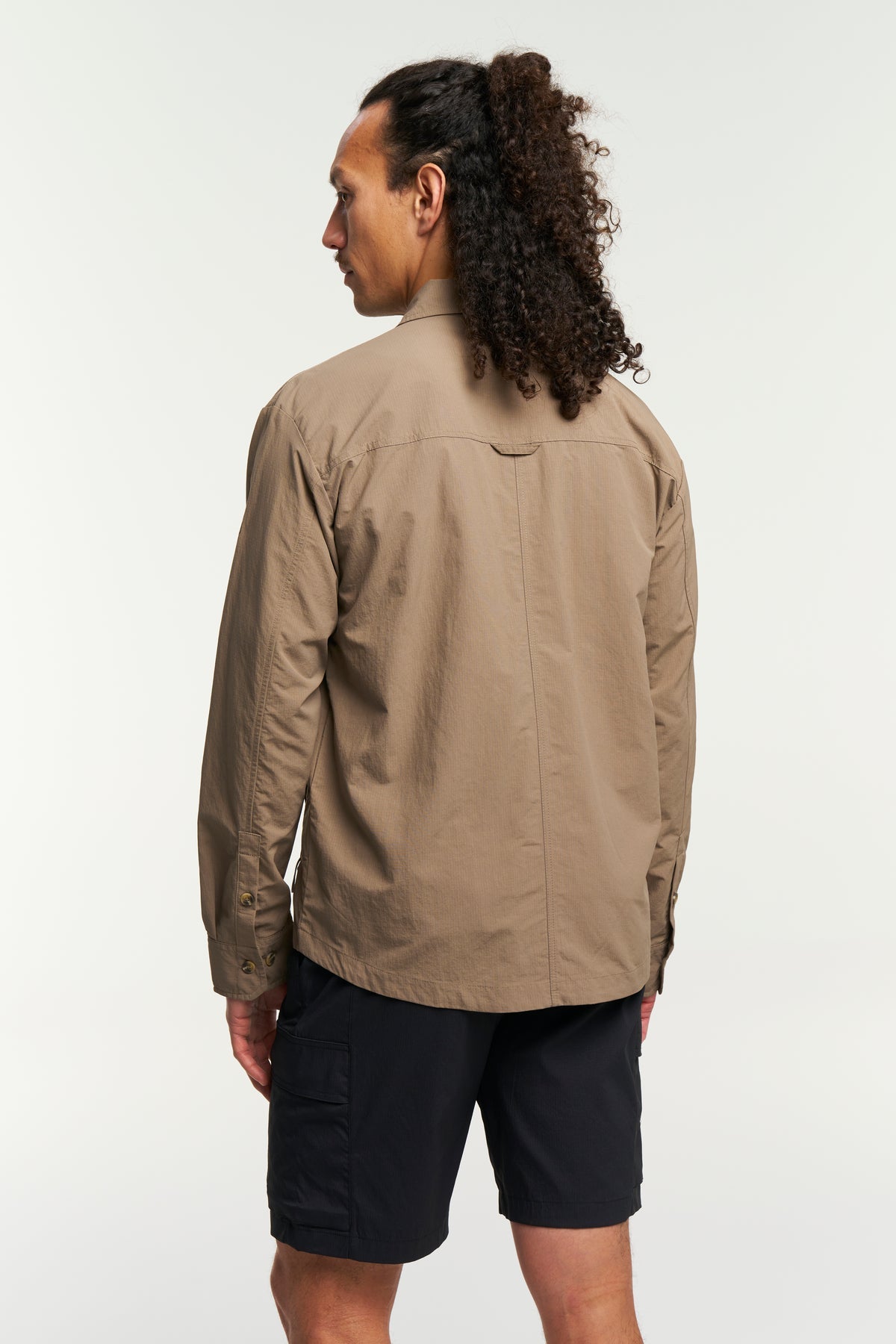 Tenson Camper Overshirt Men Braun, Rückansicht