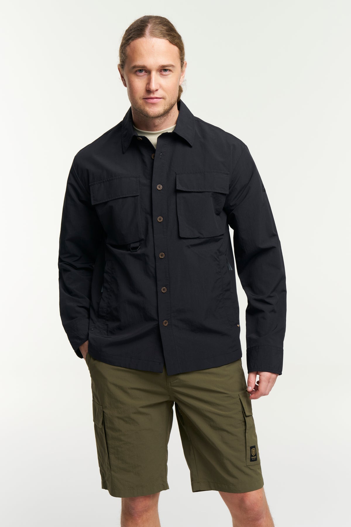 Tenson Camper Overshirt Men Schwarz, Produktansicht