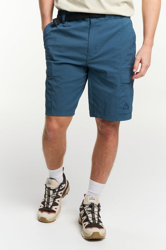 Tenson Camper Cargo Shorts Men Blau-Grau, Vorderansicht
