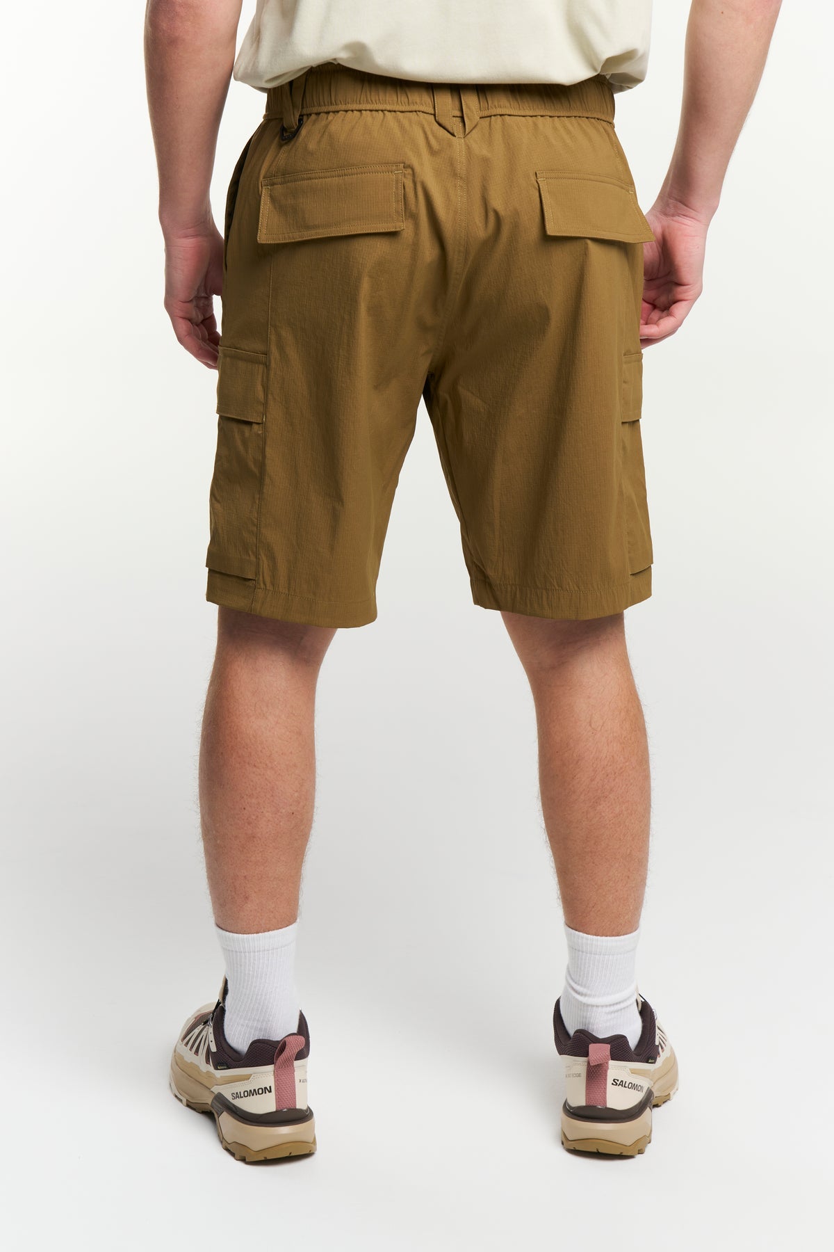 Tenson Camper Cargo Shorts Men Braun, Rückansicht