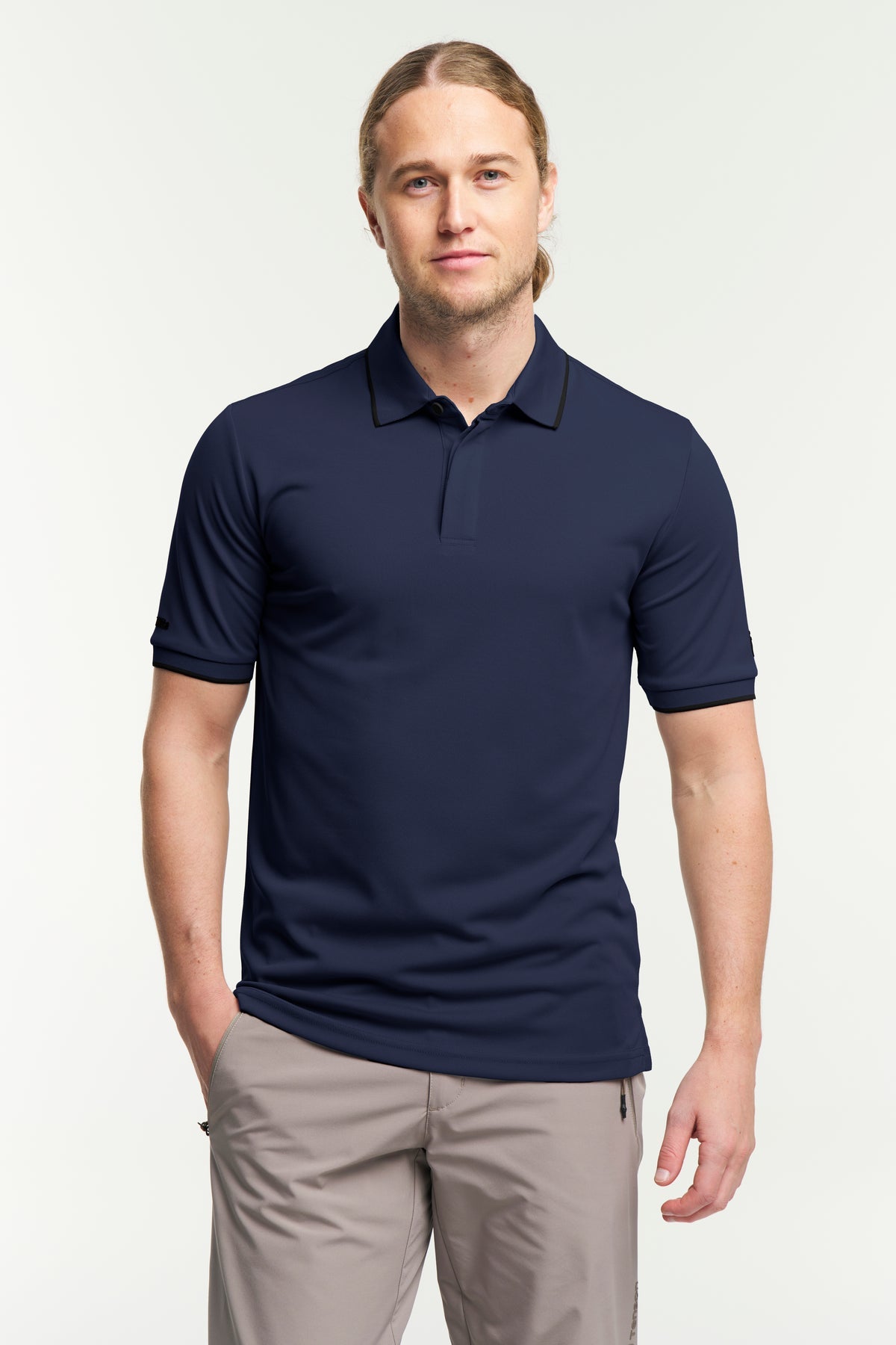 Tenson TXlite Quick Dry Polo Men Dunkelmarineblau, Vorderansicht