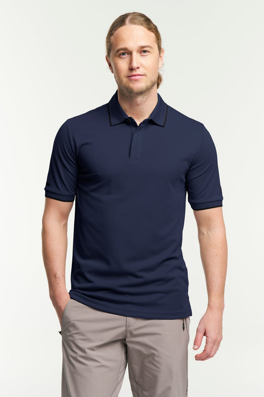 Tenson TXlite Quick Dry Polo Men Dunkelmarineblau, Vorderansicht