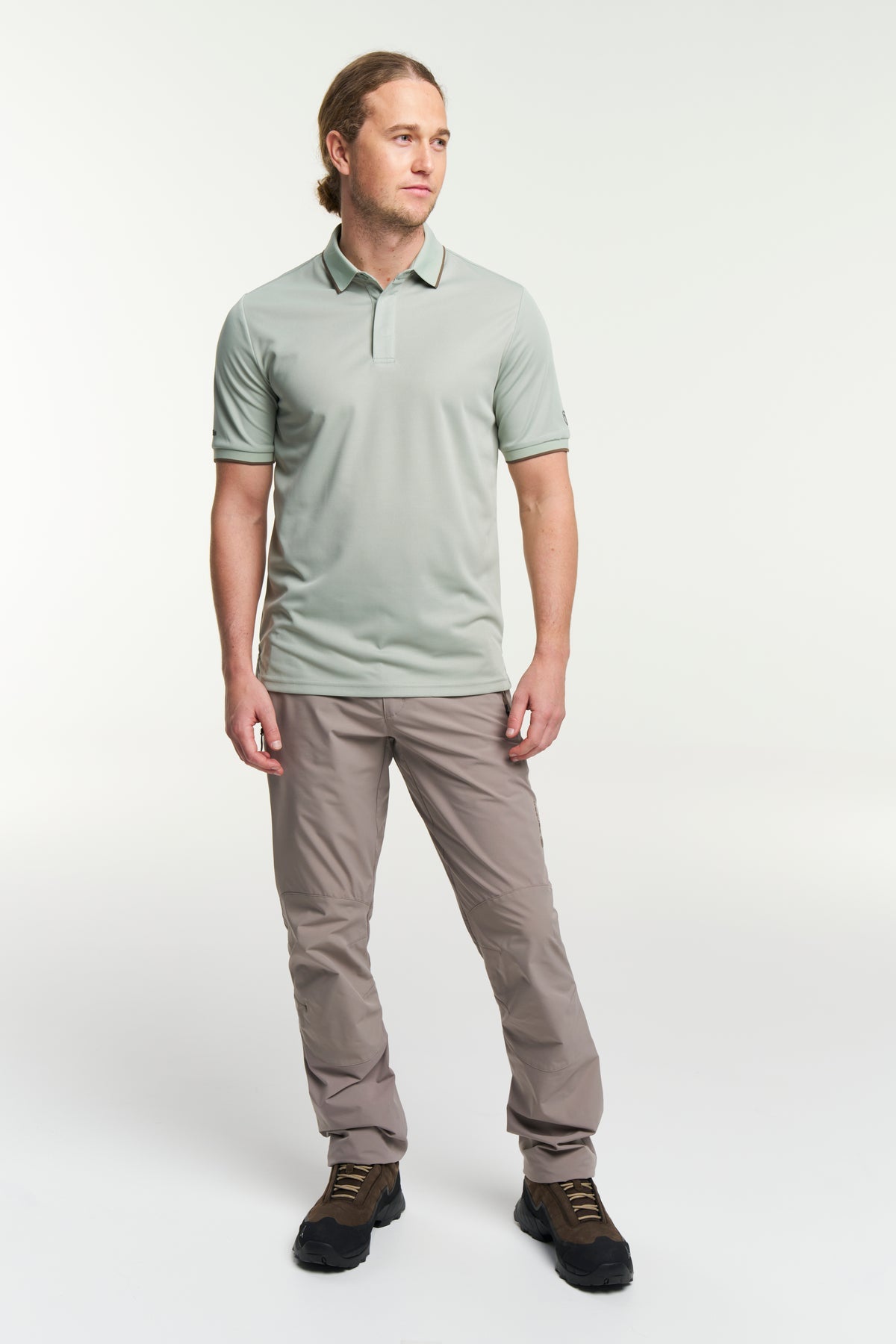 Tenson TXlite Quick Dry Polo Men Graugrün, Produktansicht