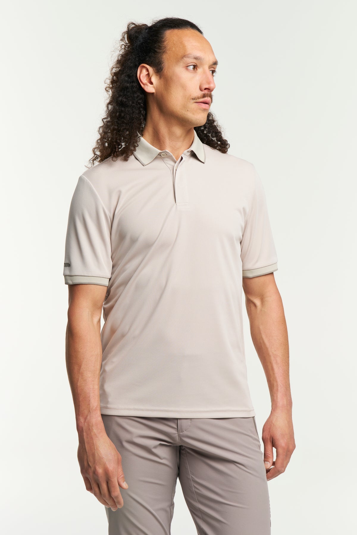 Tenson TXlite Quick Dry Polo Men Sand, Vorderansicht