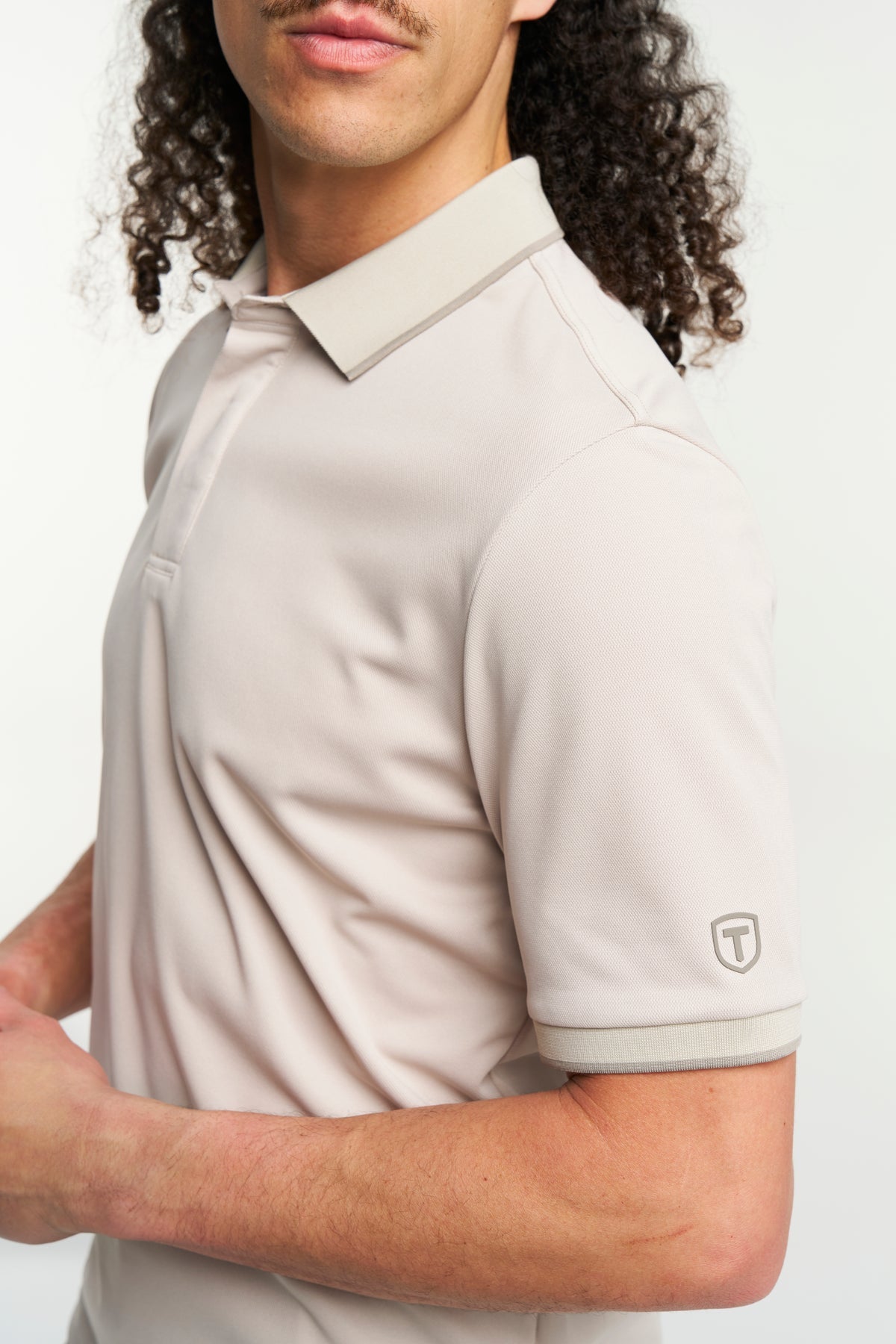 Tenson TXlite Quick Dry Polo Men Sand, Produktansicht