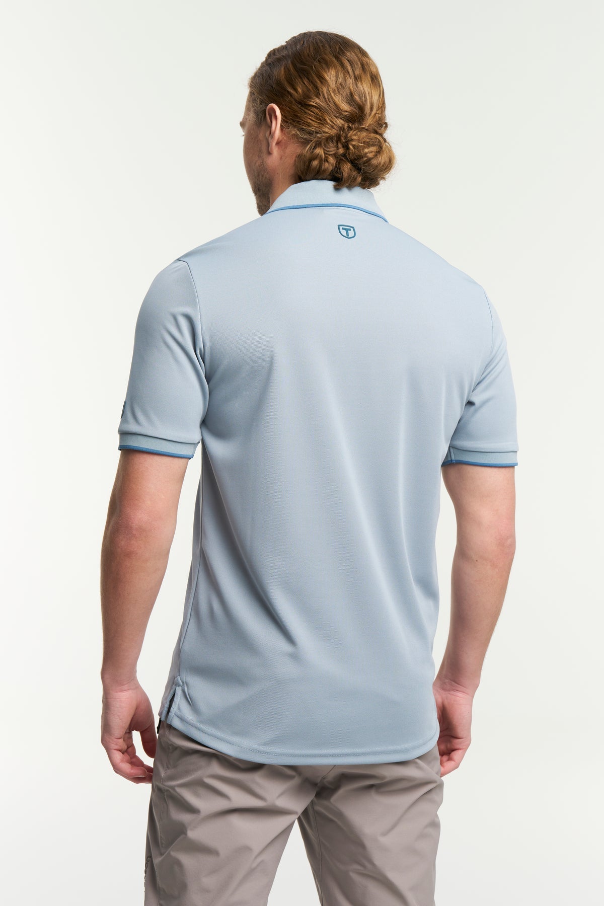 Tenson TXlite Quick Dry Polo Men Blau-Grau, Rückansicht