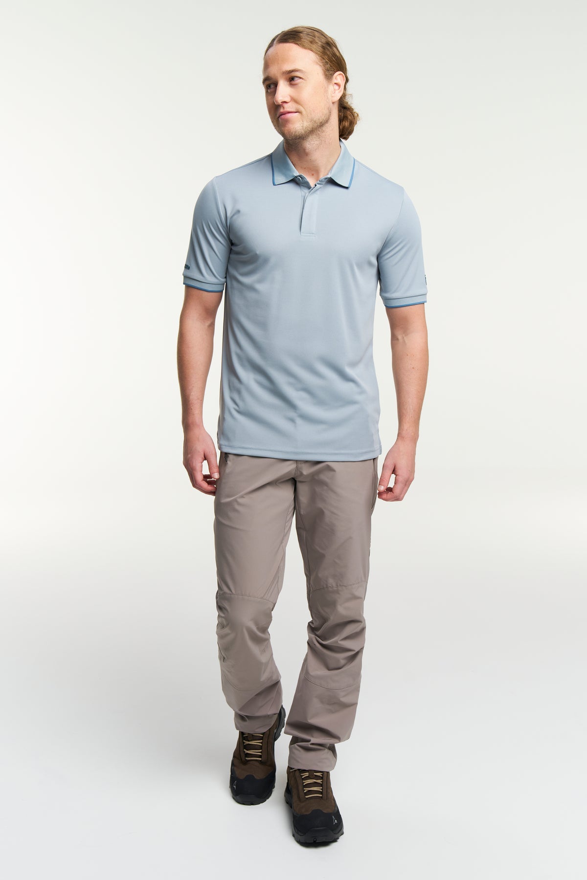 Tenson TXlite Quick Dry Polo Men Blau-Grau, Produktansicht