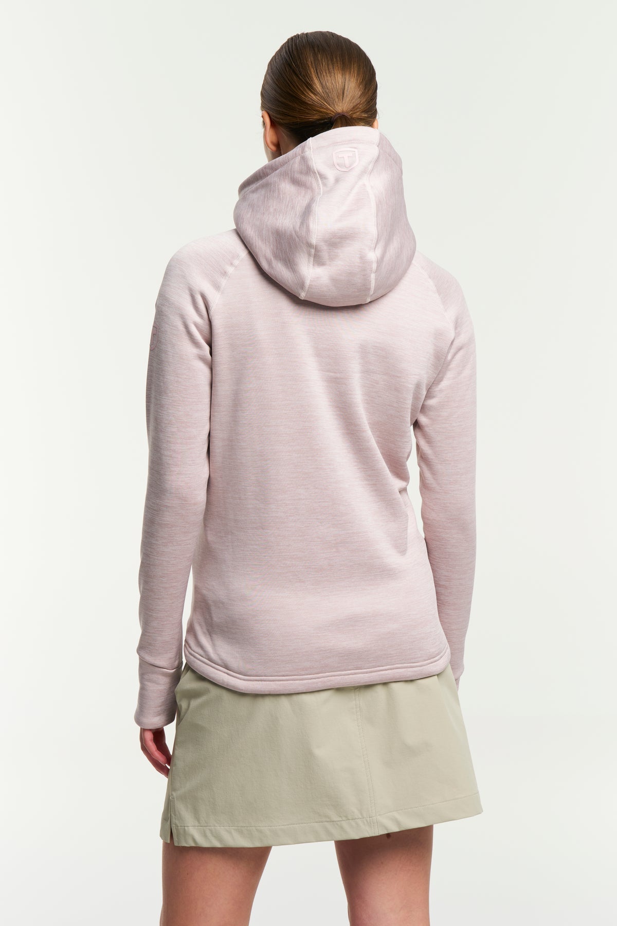 Tenson Power Comfort Hoodie Women Hellrosa, Rückansicht