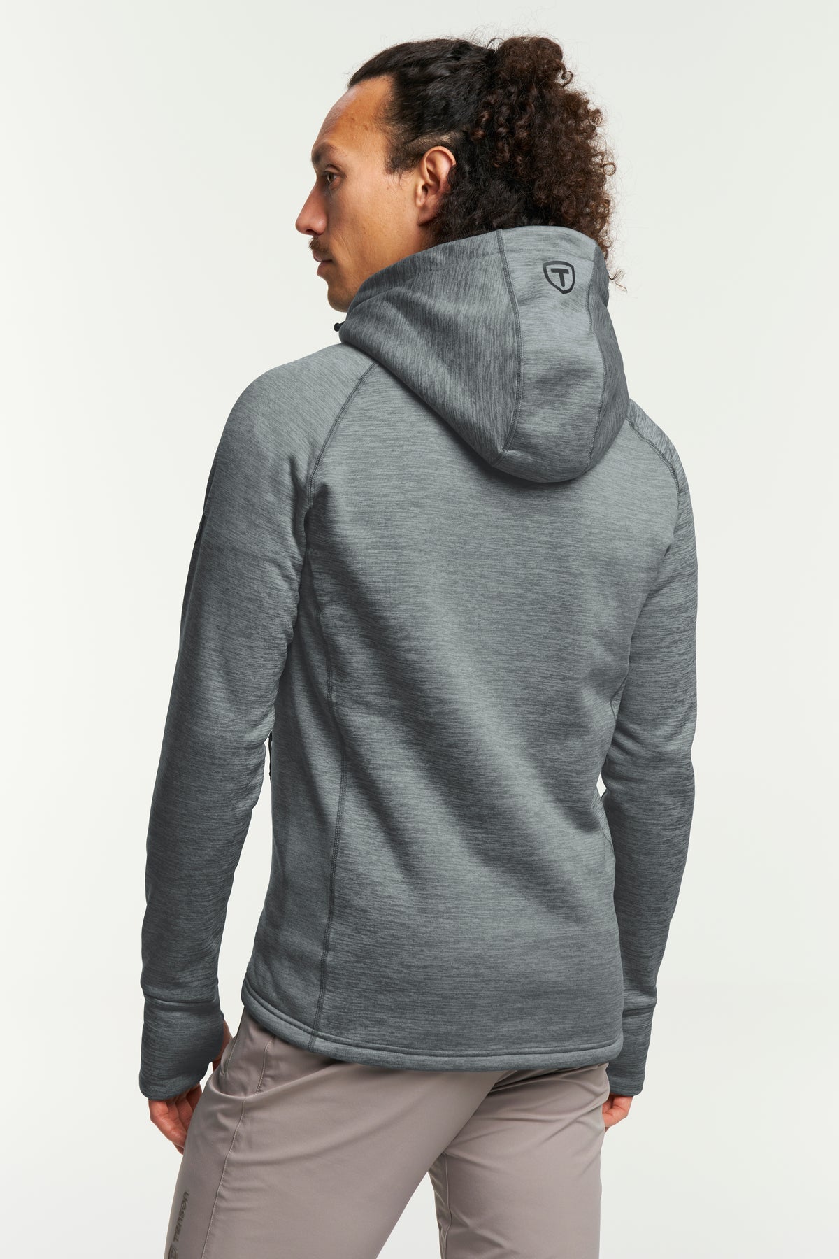 Tenson Power Comfort Hoodie Men Blau-Grau, Rückansicht