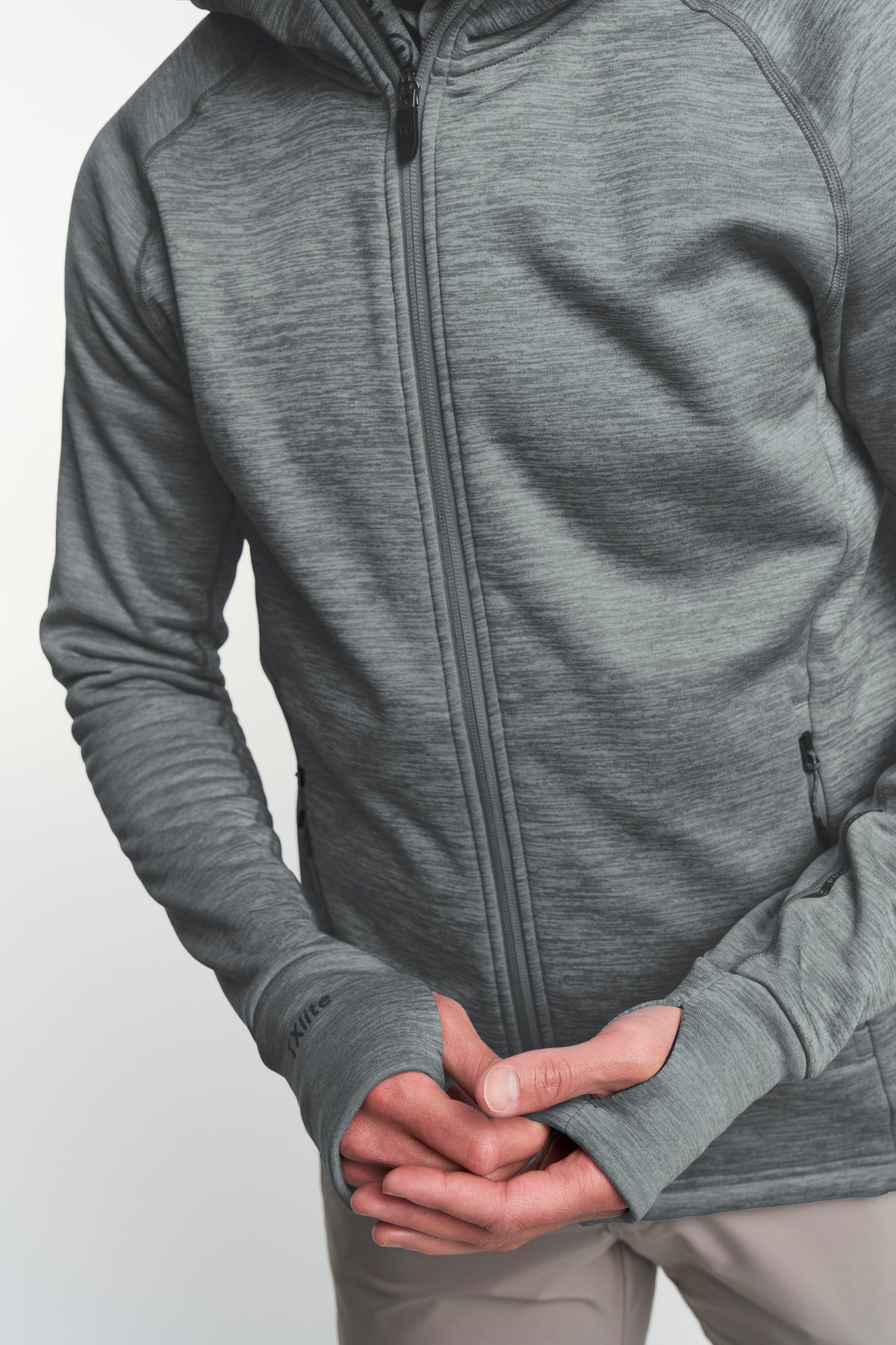Tenson Power Comfort Hoodie Men Blau-Grau, Produktansicht