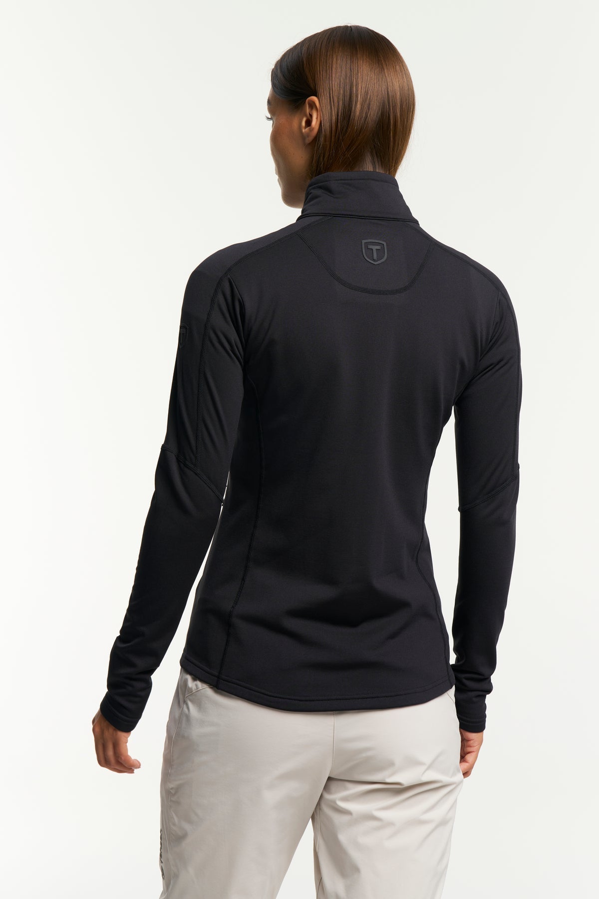 Tenson TXlite Windblock Hybrid Zip Women Schwarz, Rückansicht