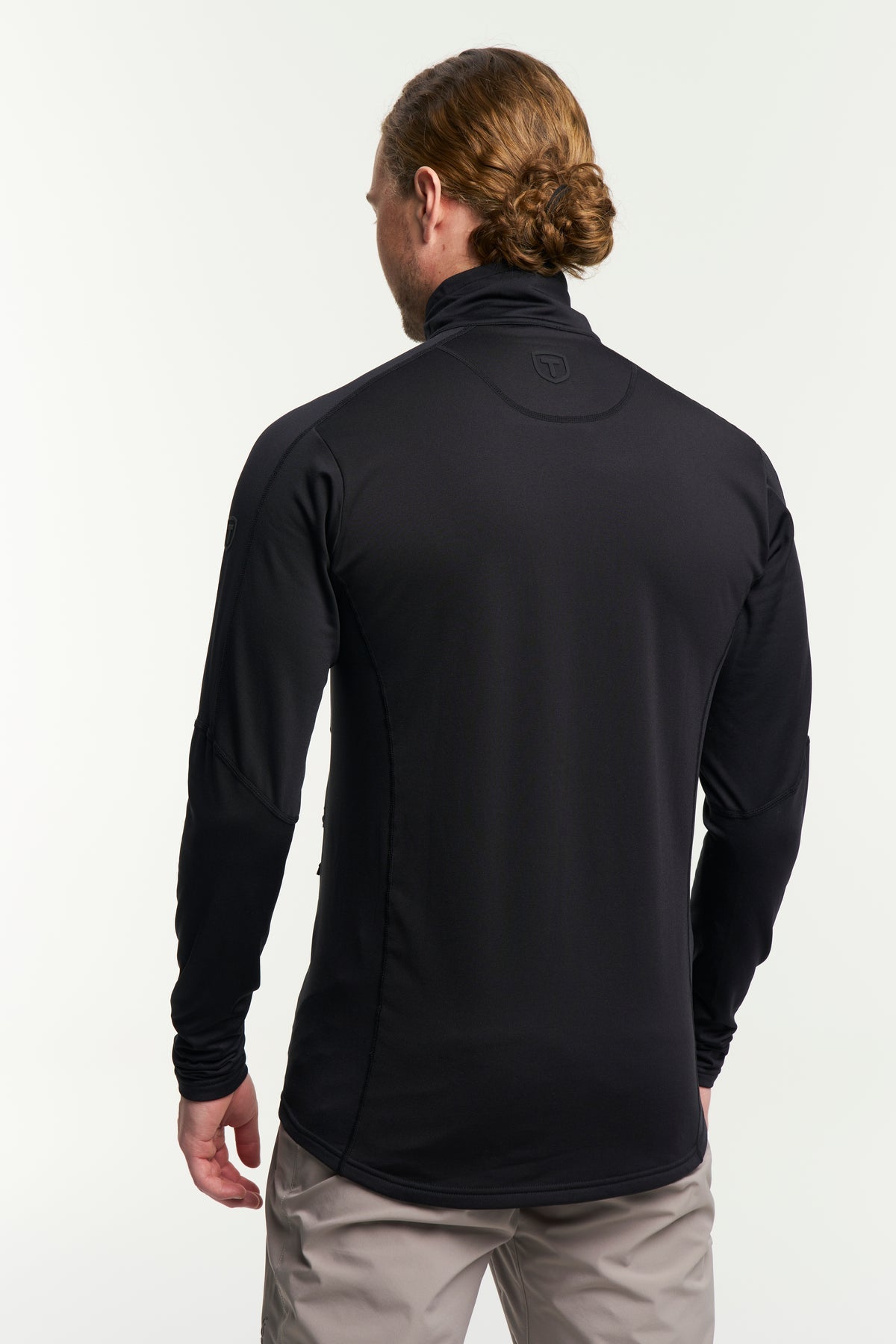 Tenson TXlite Windblock Hybrid Zip Men Schwarz, Rückansicht