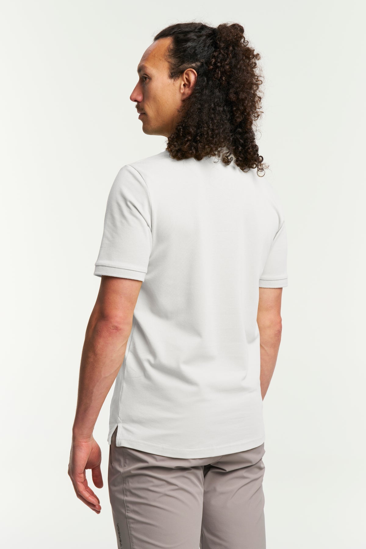Tenson TXlite Blend Polo Men Weiss, Rückansicht