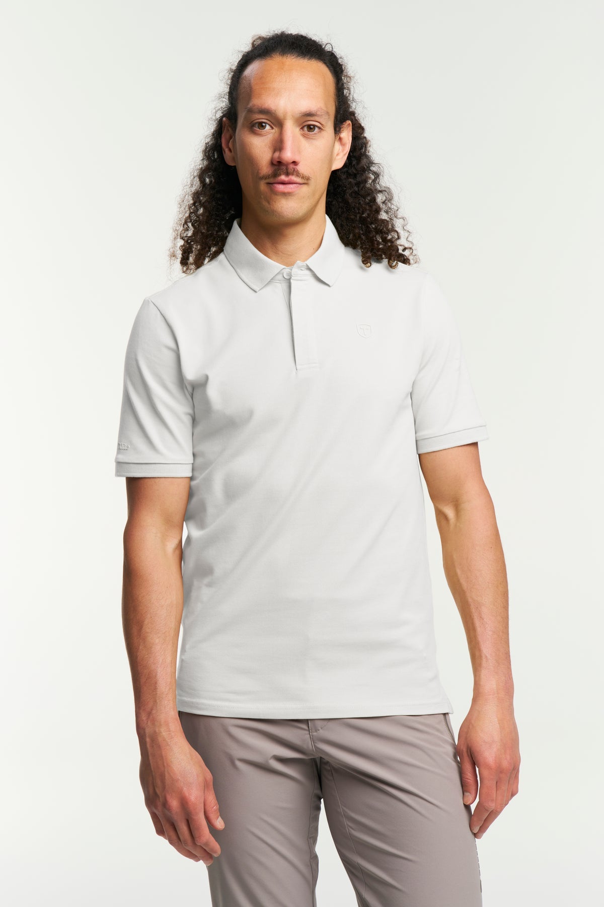 Tenson TXlite Blend Polo Men Weiss, Vorderansicht