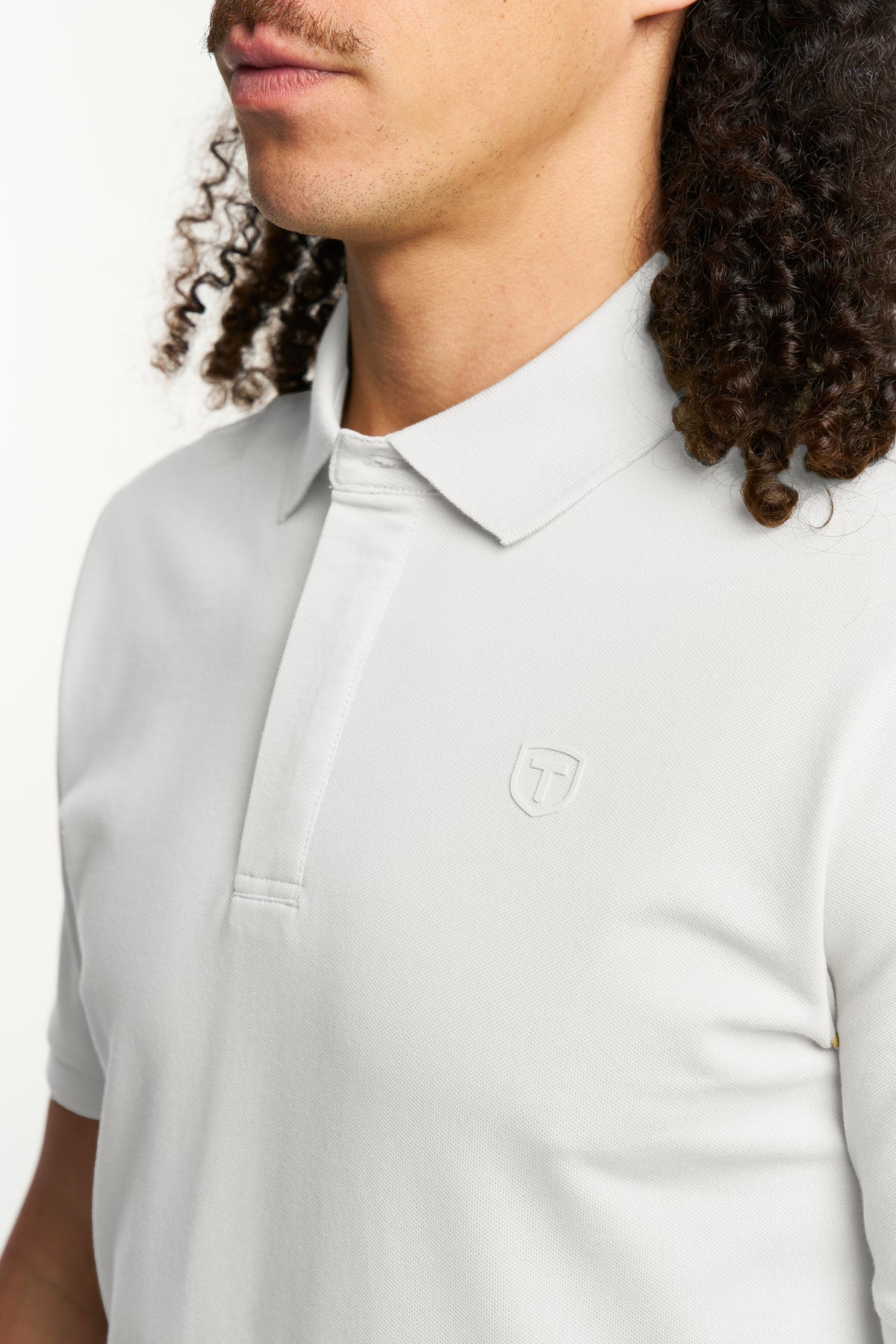 Tenson TXlite Blend Polo Men Weiss, Produktansicht