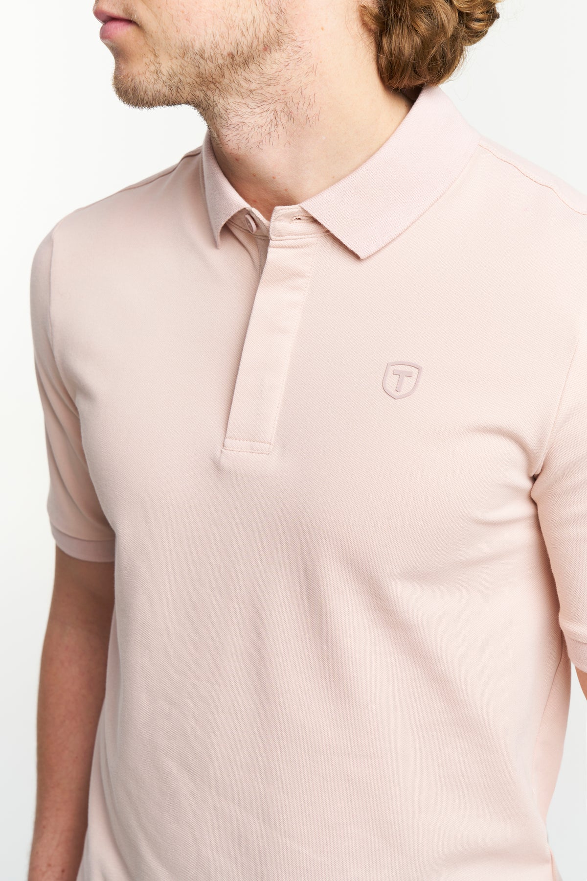 Tenson TXlite Blend Polo Men Hellrosa, Produktansicht