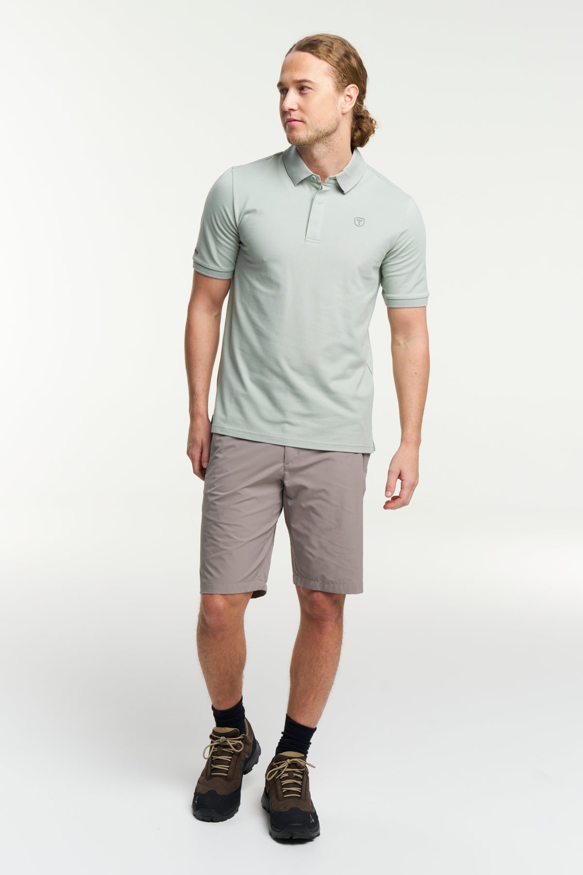 Tenson TXlite Blend Polo Men Graugrün, Produktansicht