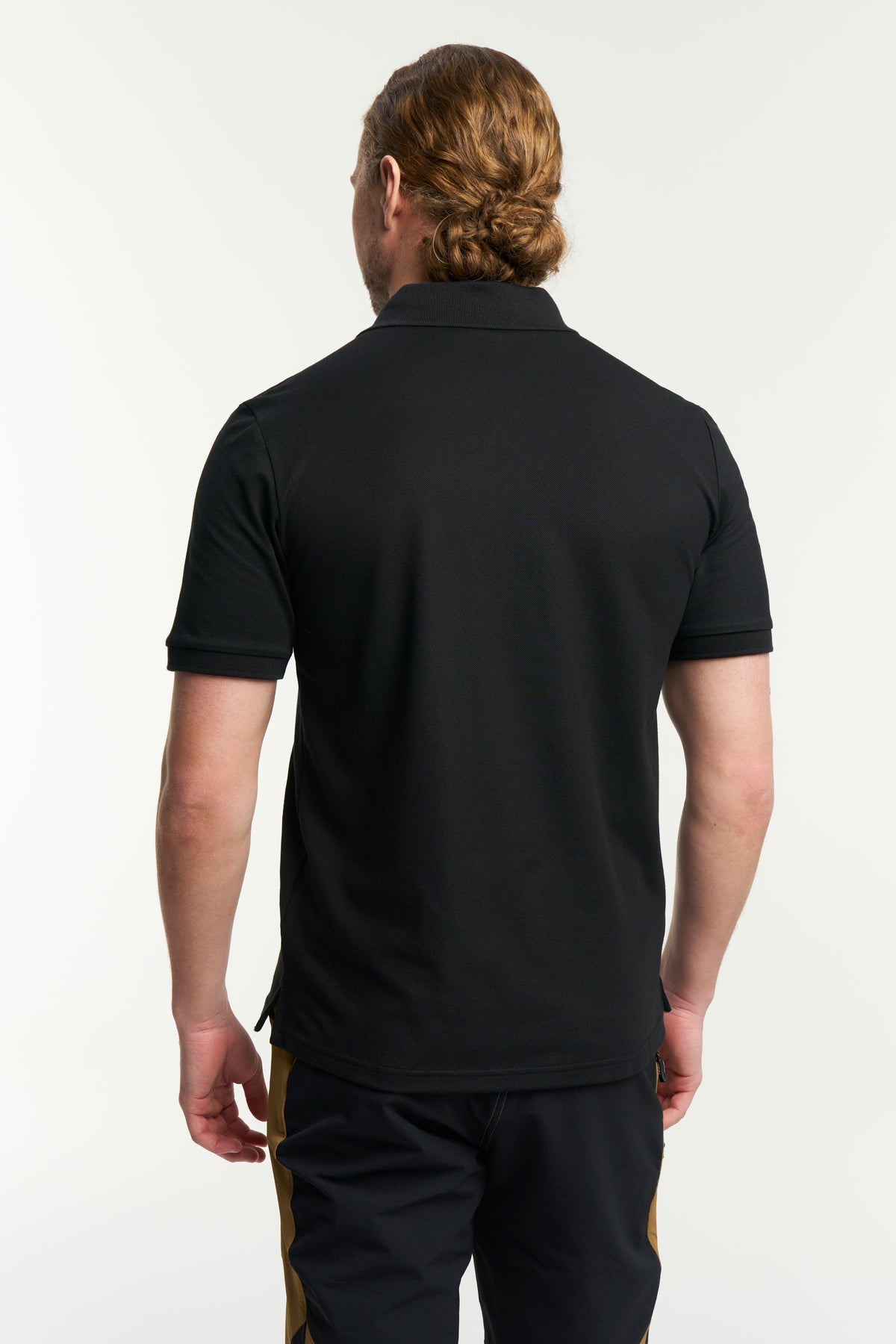 Tenson TXlite Blend Polo Men Schwarz, Rückansicht
