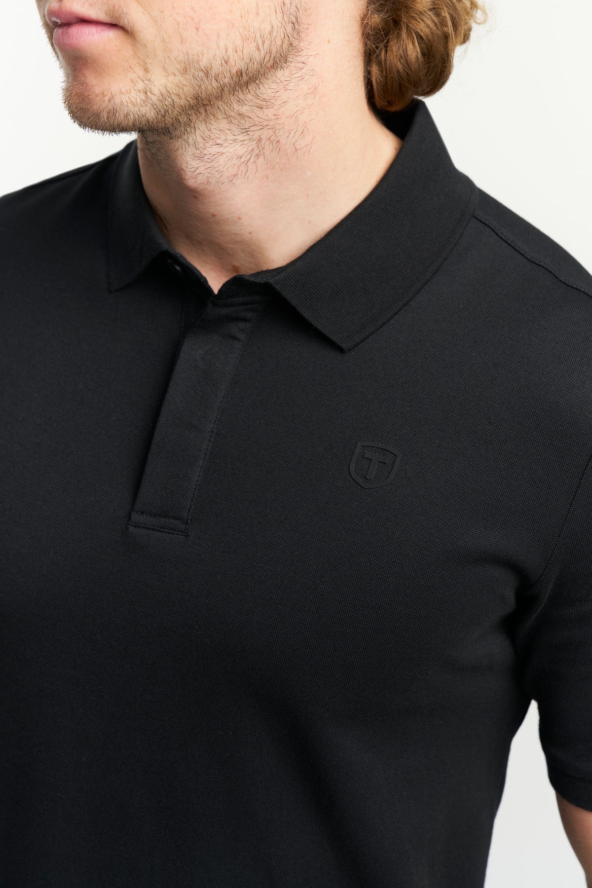 Tenson TXlite Blend Polo Men Schwarz, Produktansicht